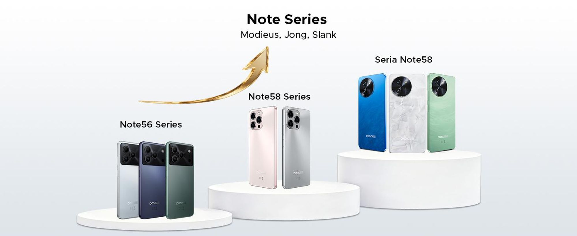 DOOGEE Note 56 Smartphone, Android 16, 6,56" 90Hz HD+, 6150mAh batterij, 24GB RAM + 64GB opslag, 4G Dual-SIM, 8MP camera, gezichtsherkenning, OTG, zonder abonnement