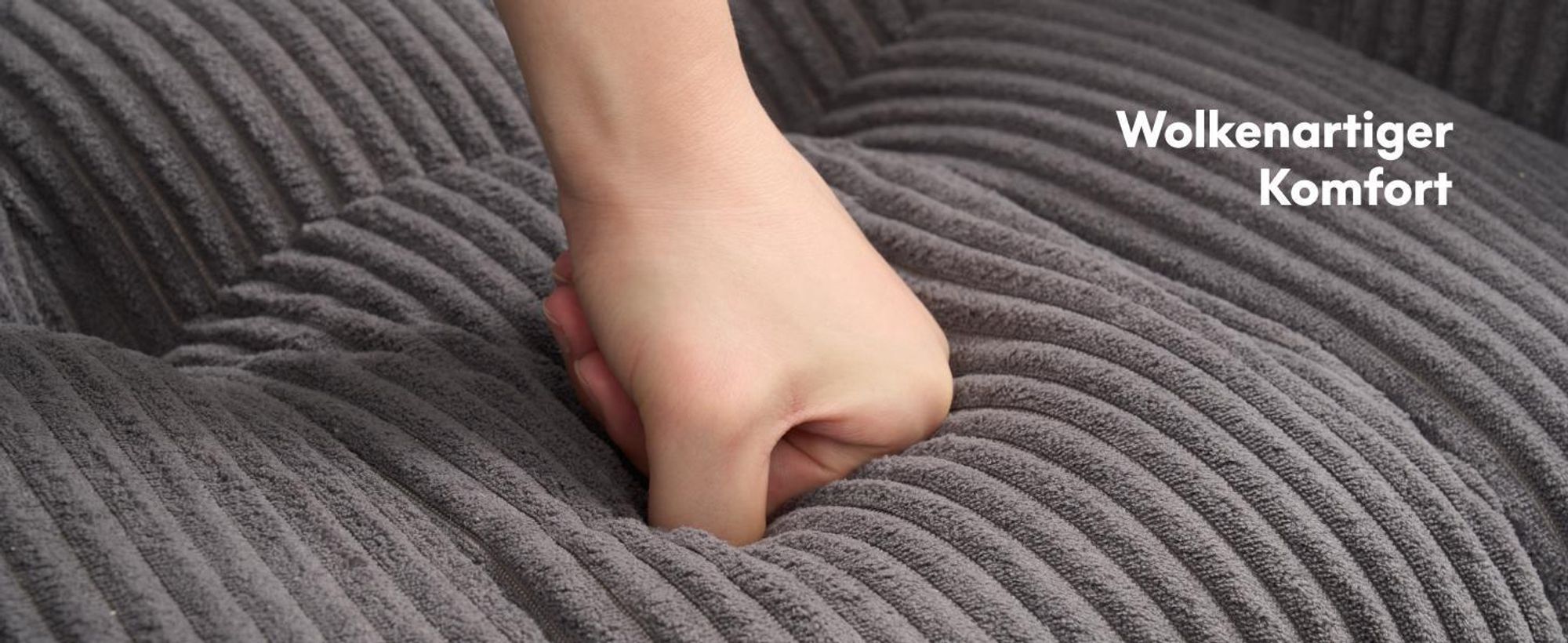 FLEXISPOT Schaukelstuhl Schaukelsessel hohe Rückenlehne & Fußstütze, Moderner Relaxsessel mit Holzkufen, gepolstert für Wohnzimmer, bis 120 kg Weiß