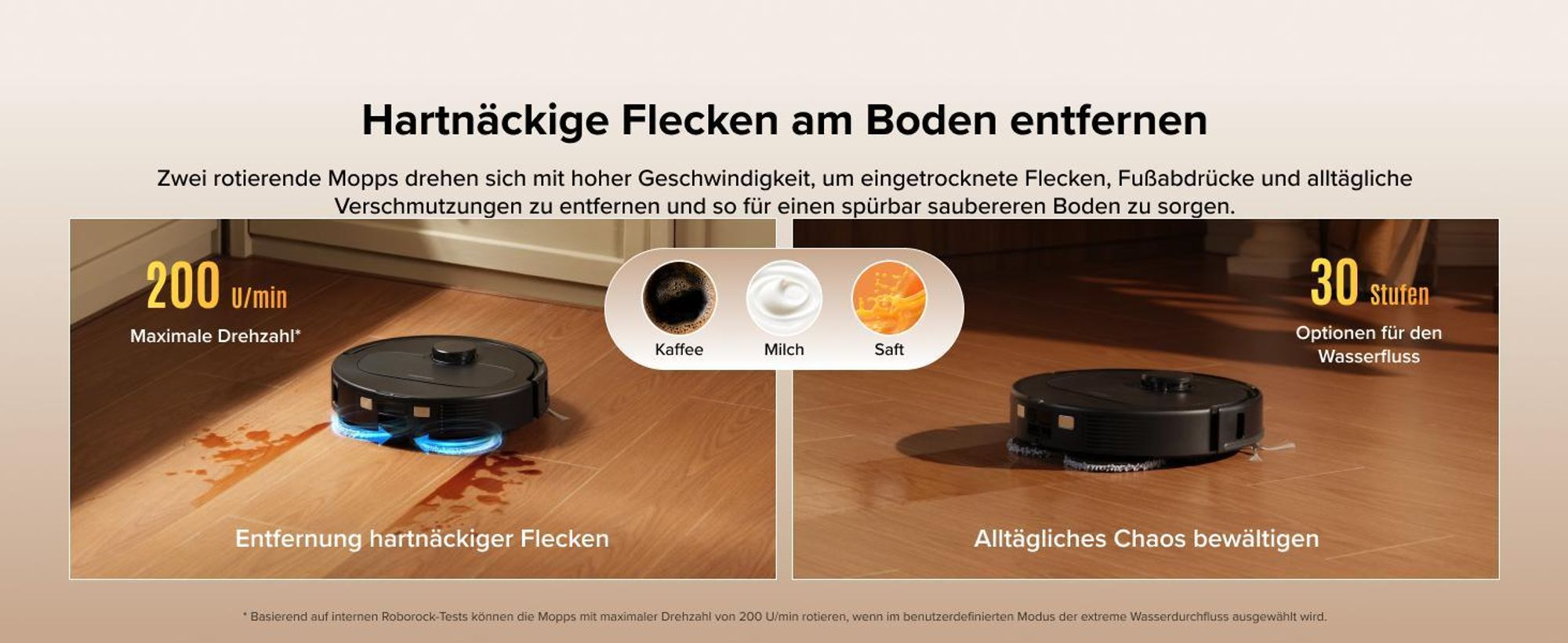 Roborock Qrevo S Pro Staubsauger Roboter mit Wischfunktion, 18.500Pa(Upgrade von QV 35A), Anti-Tangle System, 75 °C Heißwasser-Moppwäsche, Schwarz
