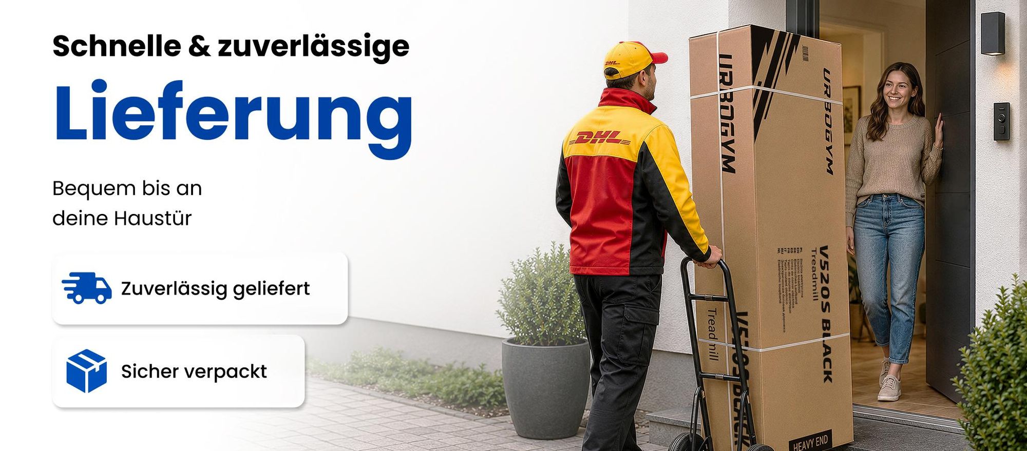 URBOGYM V520S Elektrisches Laufband, 15 km/h, 15-stufige Auto-Steigung, 12 Programme, klappbar, Bluetooth, bis 130 kg