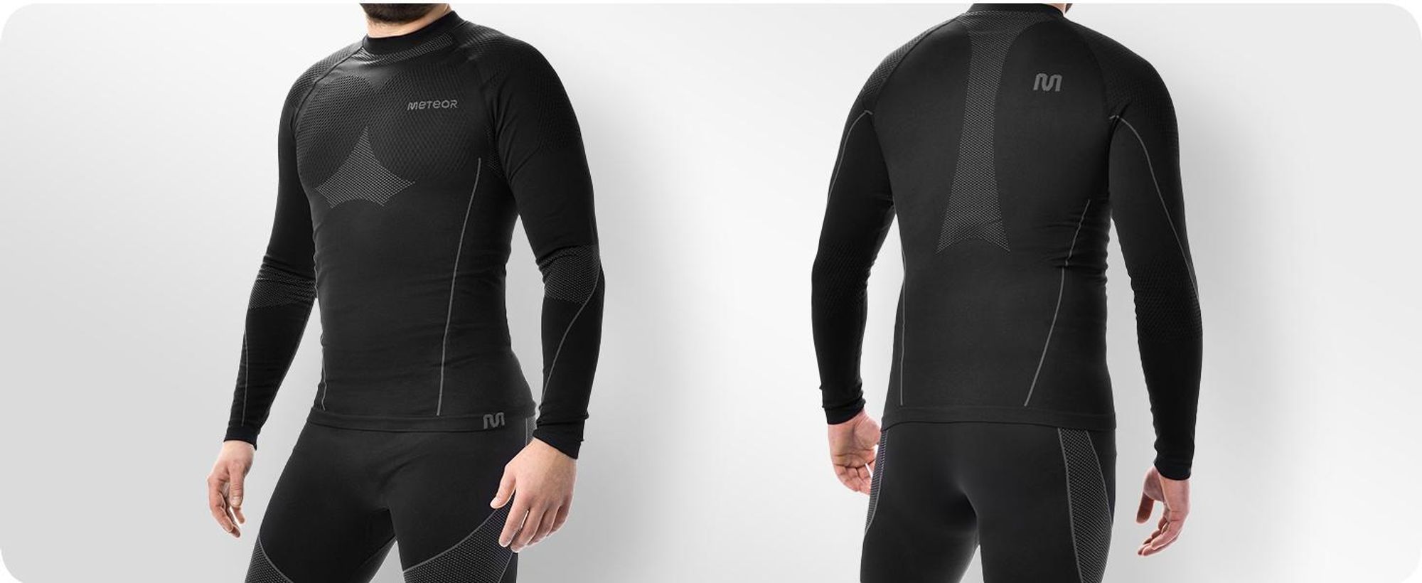 Herren-Thermowäsche Meteor XL/ XXL Schwarz