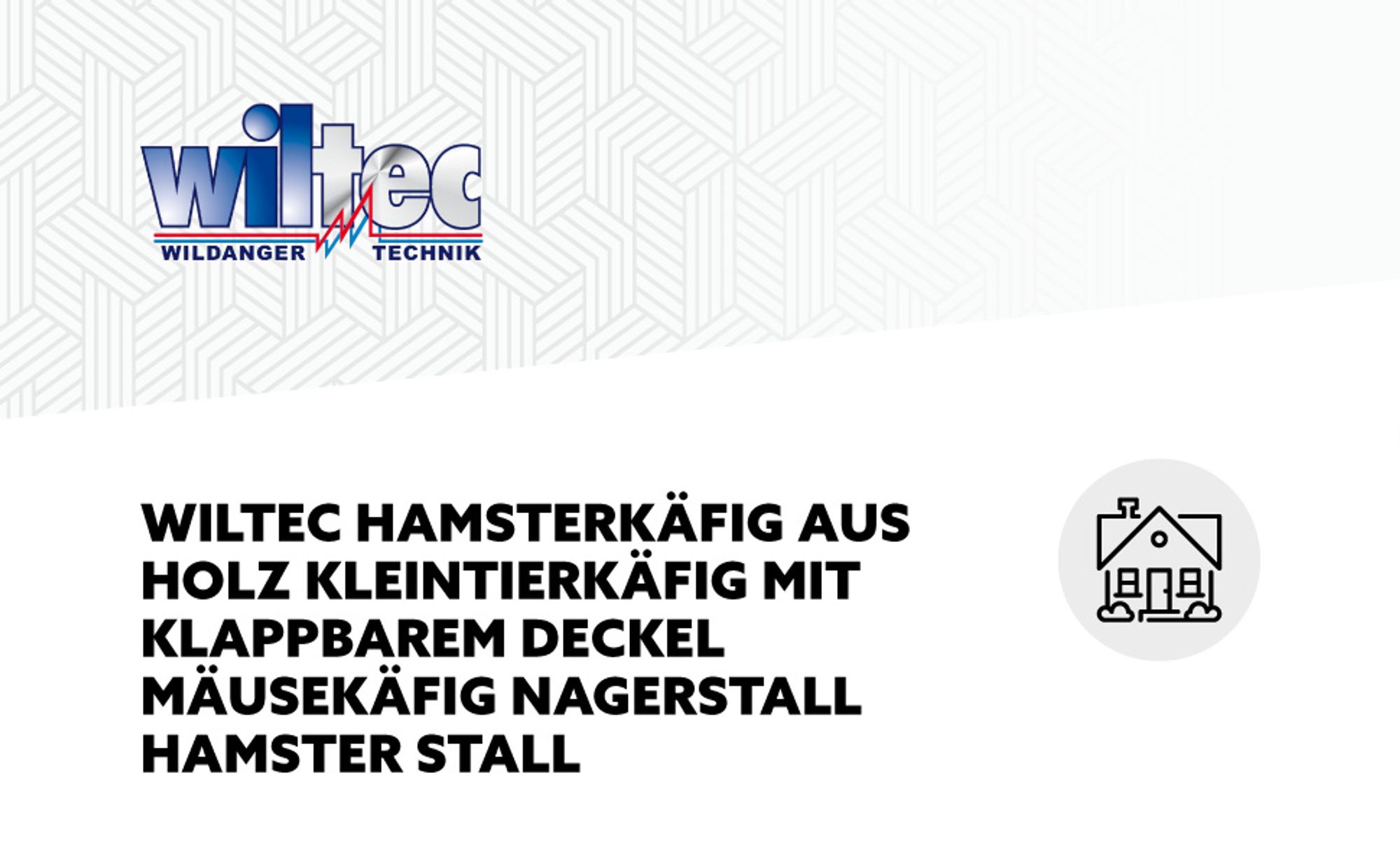 Wiltec 3 Etagen Nagerkäfig, 600 x 400 x 800 mm, aus Holz, mit klappbarem Deckel & Sichtfenster, Kleintierhaus Mäusekäfig Hamsterkäfig