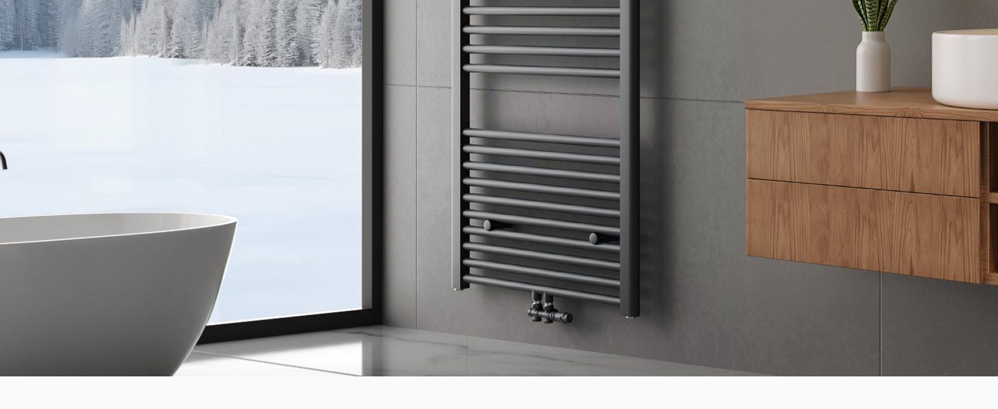 Heilmetz Handtuchheizkörper 140x60 cm 661W Warmwasser Badheizkörper, Mittelanschluss & Seitenanschluss, Handtuchtrockner