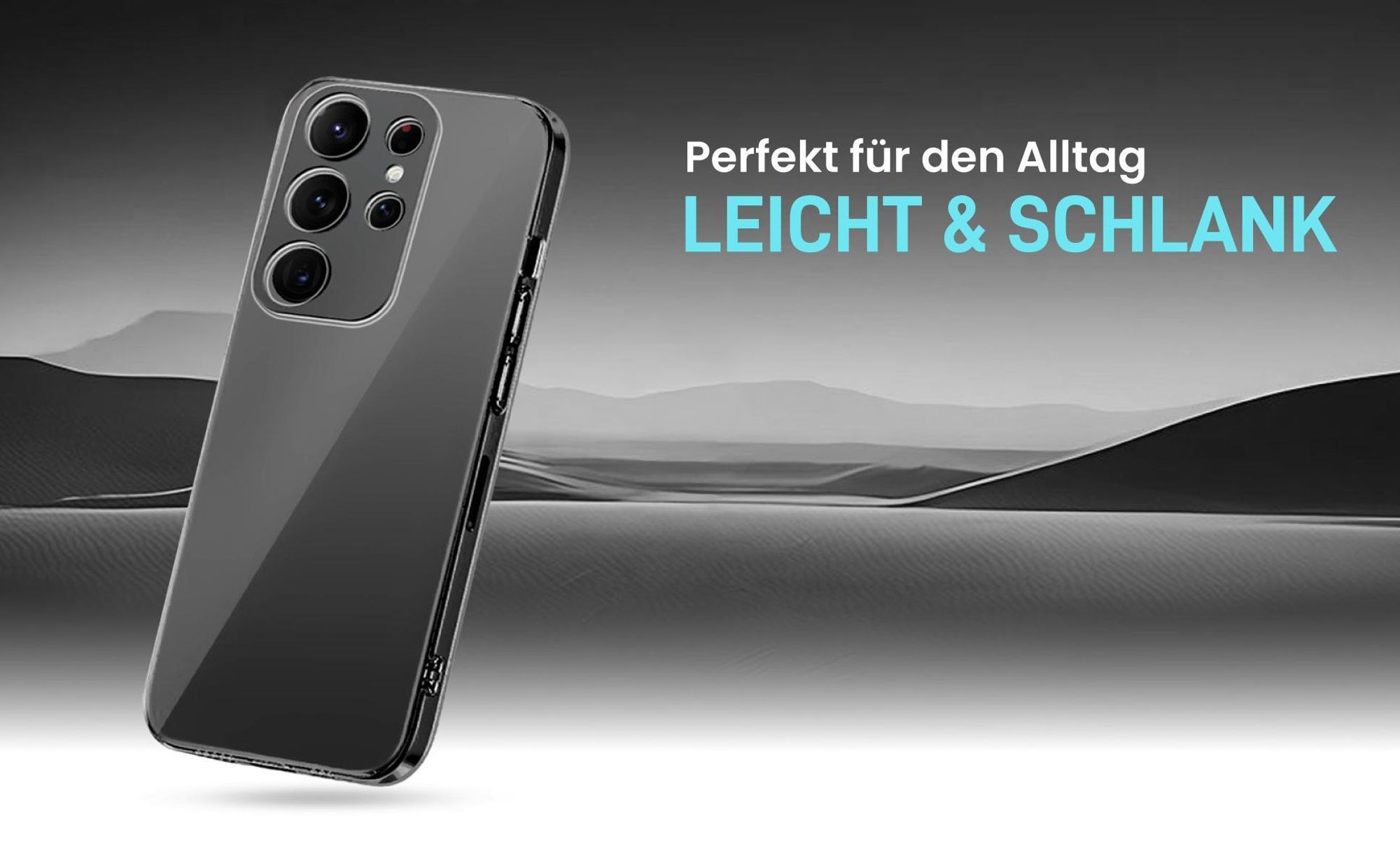 Hochtransparente Hülle für einen schlichten Look kompatibel mit Samsung Galaxy S25 Ultra