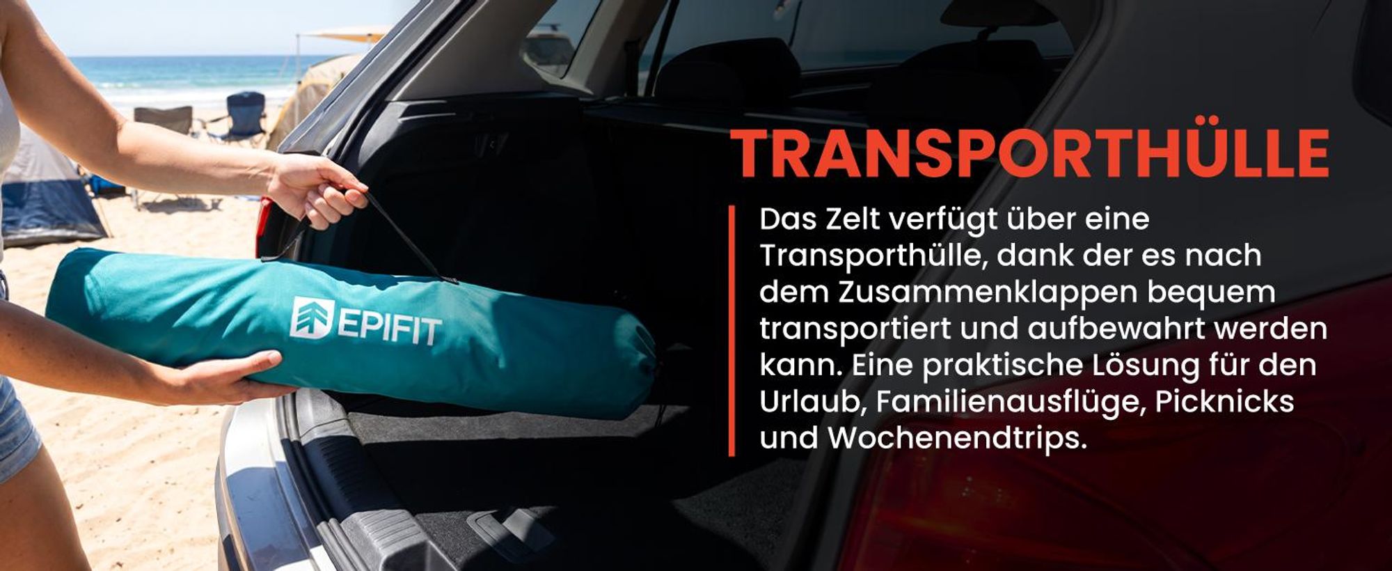 Strandzelt Leichtes Campingzelt Strandmuschel 220x115x115cm Sonnenschutz LAGUNA20 Polyester Grün