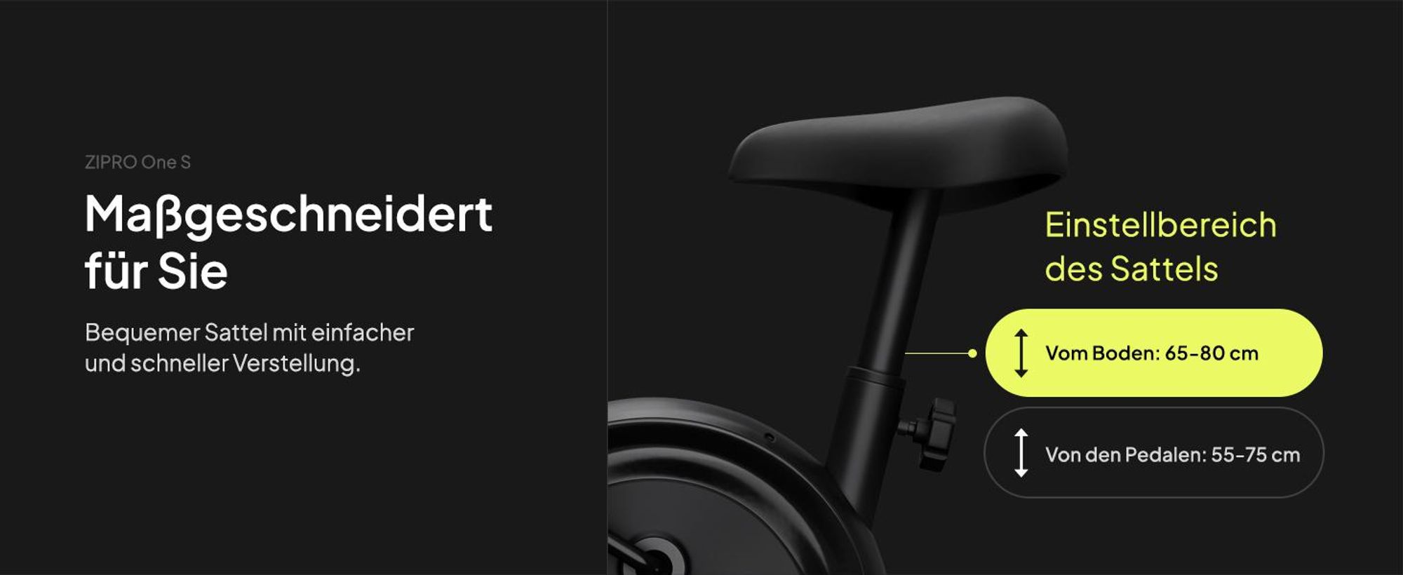 Zipro One S Heimtrainer Fahrrad für Zuhause Magnet Fahhrad bis 110 kg Magnete Exercise Bike Fitnessbike Fitness Fahrrad Hometrainer Cardio Fahrrad Computer Fitness Geräte Zuhause