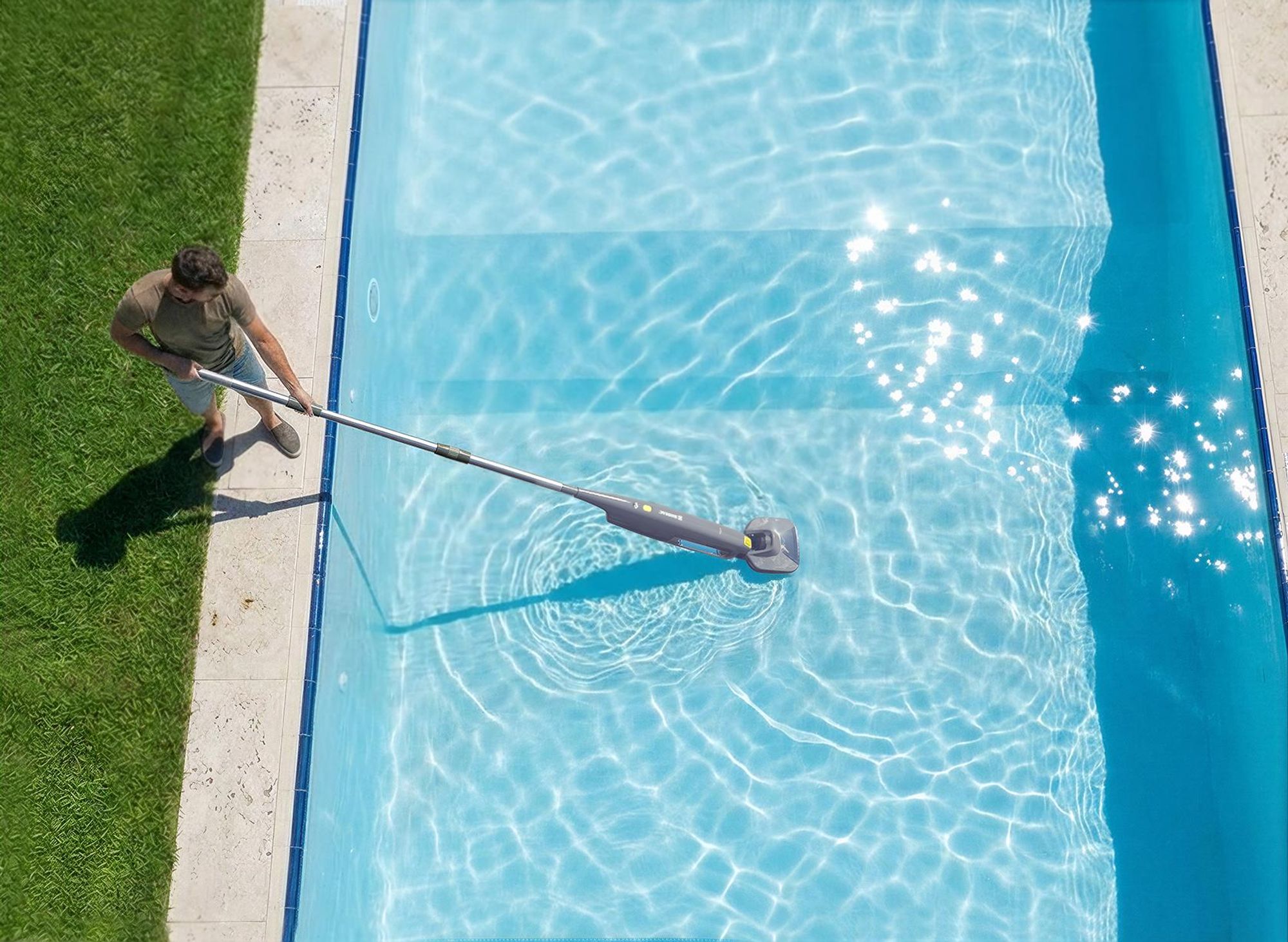 ZODIAC Poolreiniger 77943 - MHV20 – Manuell, Hydraulisch, Bodenreinigung, für Pools bis 32 m²
