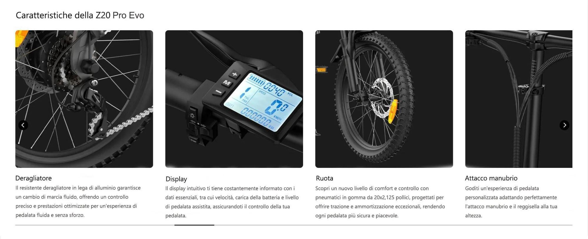 PVY Z20 PRO EVO Bicicletta Elettrica - 250W Motore 36V14.5AH Batteri 20 Pollici Pneumatici Freni a Disco Meccanici - Grigio
