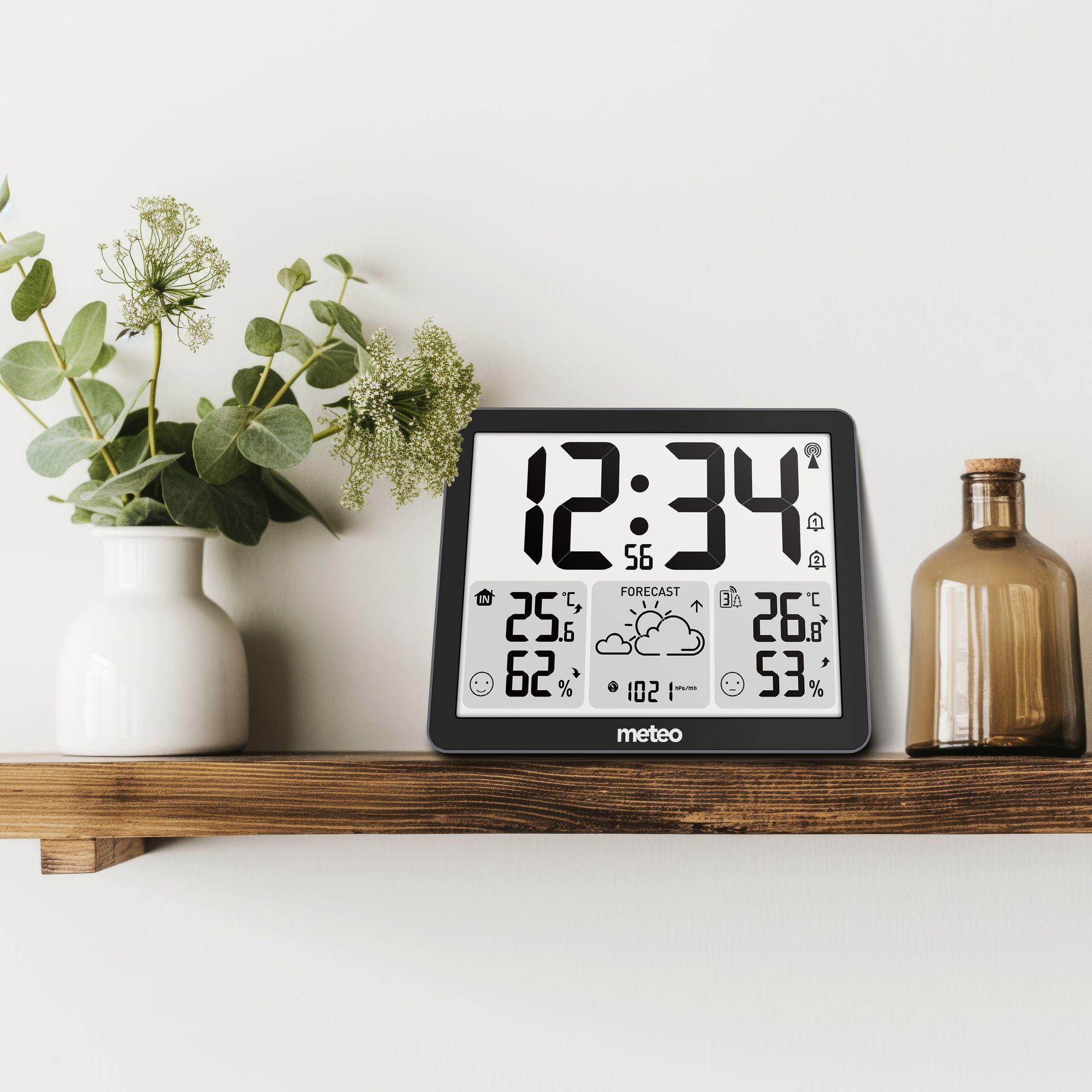 Wetterstation Meteo Sp200 Mit Wetteranzeige Lcd-Bildschirm Drahtloser Dcf-Sensor