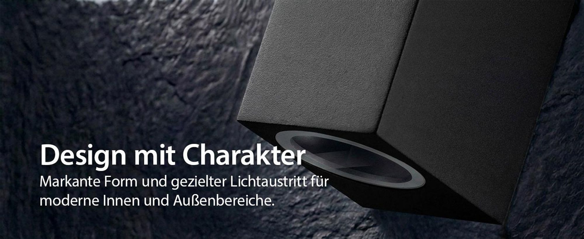 Maxkomfort Außenleuchte Wand 1268-SN1 1x GU10 IP44 Aluminium in Edelstahl Optik