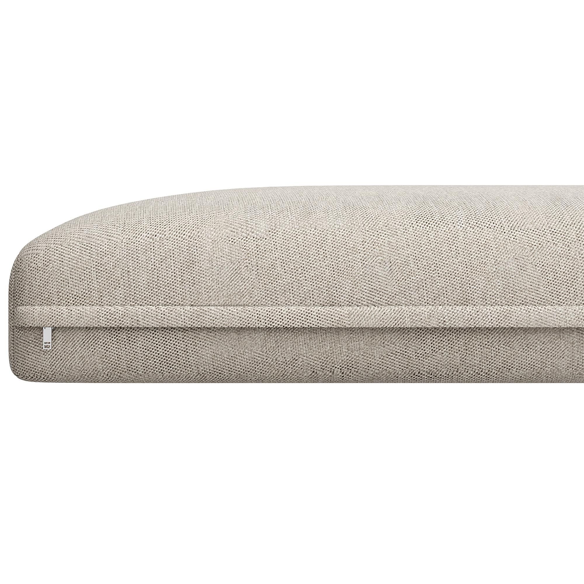 Flieks Gartenmöbel-Set 6-tlg., Gartenlounge-Set mit Gartentisch und Stuhl, Gartengarnitur für 8 Personen, Tisch mit Holzoptik-Glasplatte, Beige
