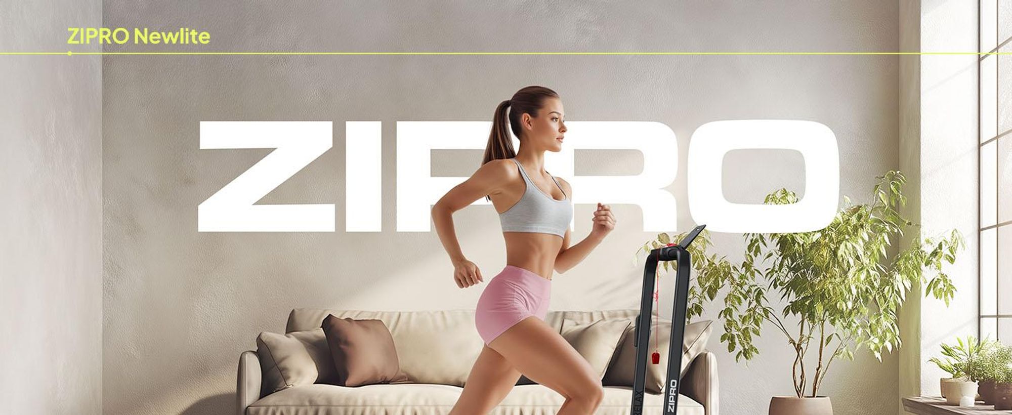 ZIPRO Newlite Składana bieżnia – Walking Pad Podblatowa bieżnia do domu o prędkości do 10 km/h Urządzenie fitness Pilot Bluetooth