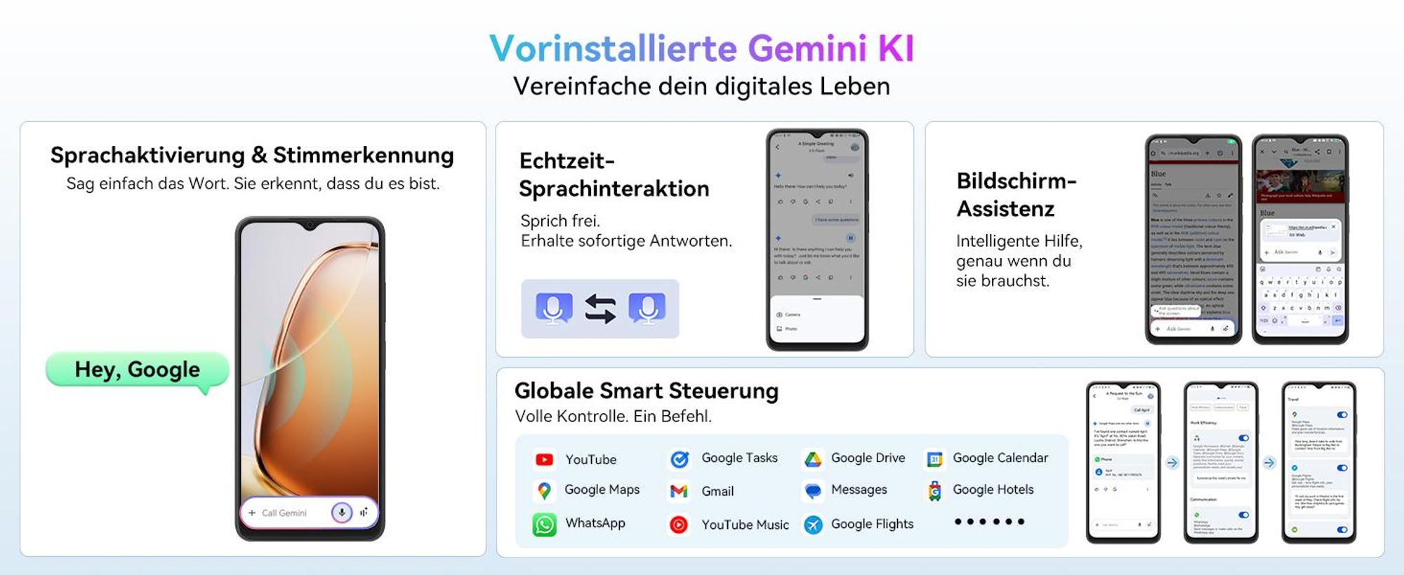 Blackview Wave 9C  6.56" Handy Ohne Vertrag, 12+64GB, 5000mAh, Dual SIM, Android 15, 1080P, Face ID, Fingerabdruck-Entsperrung