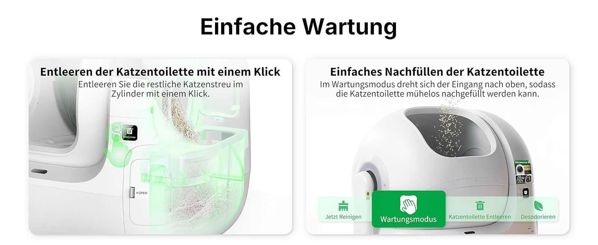 PETKIT PUROBOT Max Pro 2 Selbstreinigende Katzentoilette, Katzenklo Selbstreinigend mit Kamera, Präzise Mehrkatzen-Erkennung, für Mehrere Katzen
