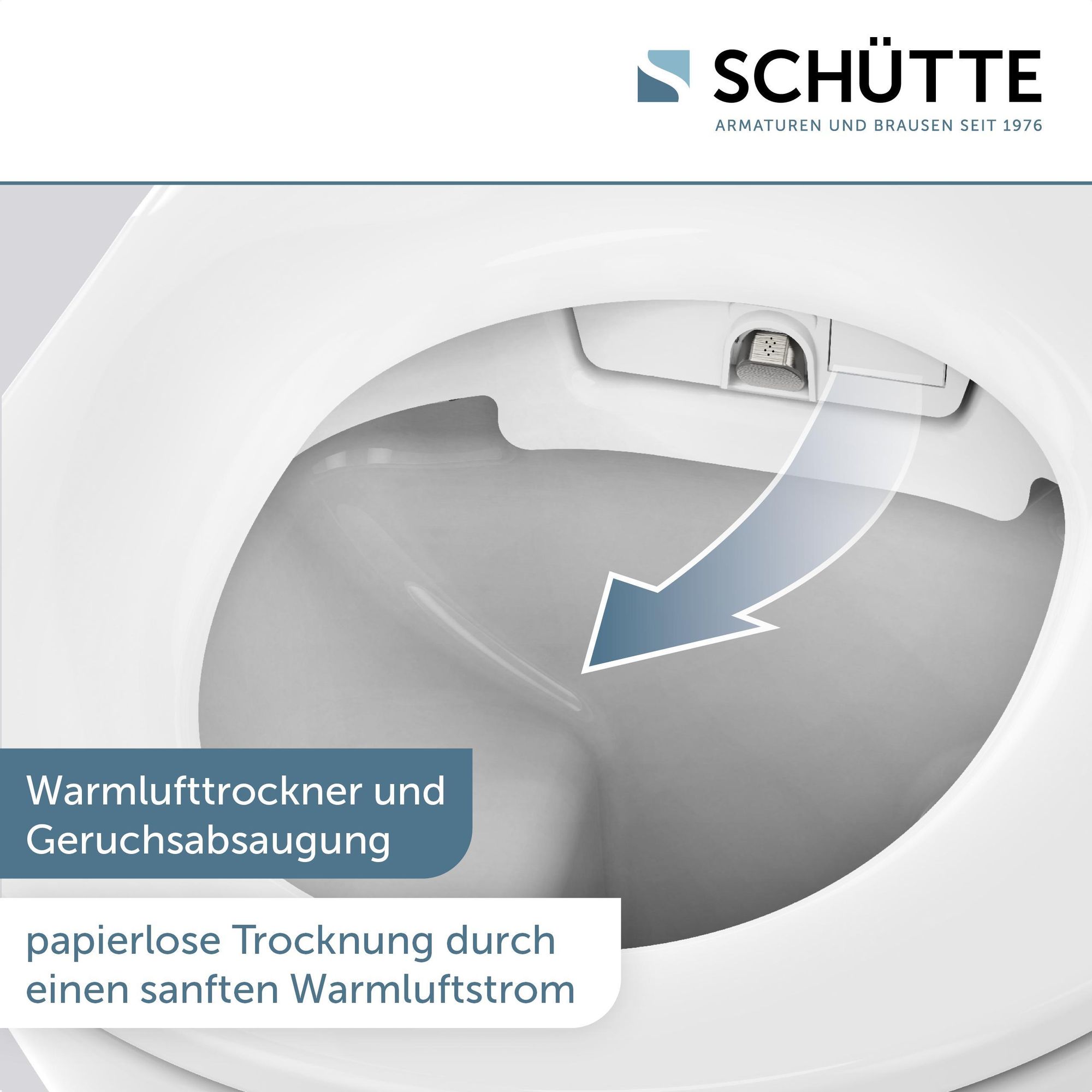 Warmluftfön und Geruchsabsaugung