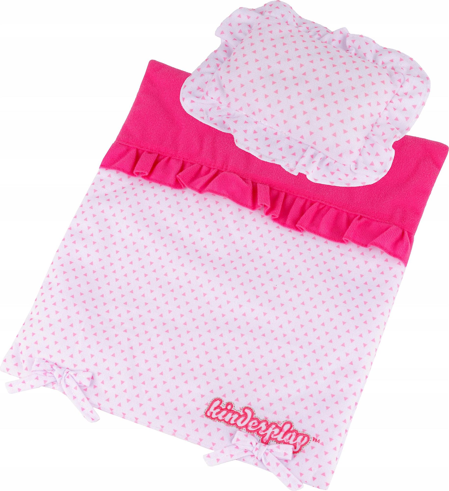 Puppenbettwsche Set mit Kissen und Decke  passend fr