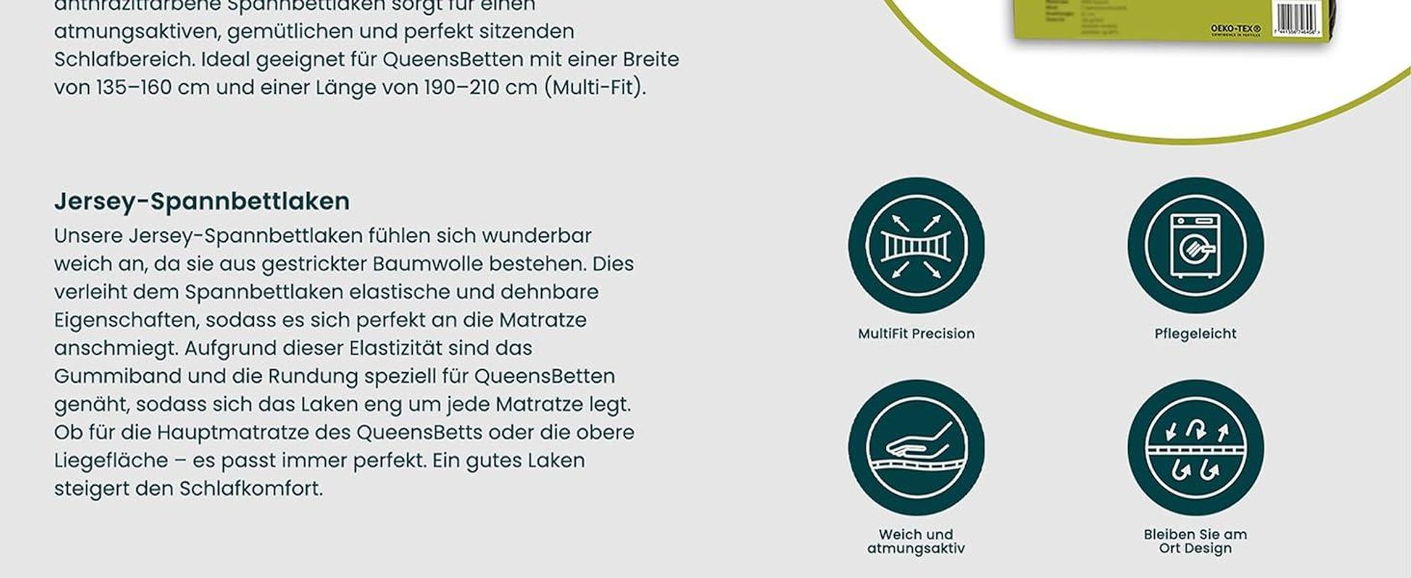 Wohnmobil in der Natur mit Spannbettlaken.