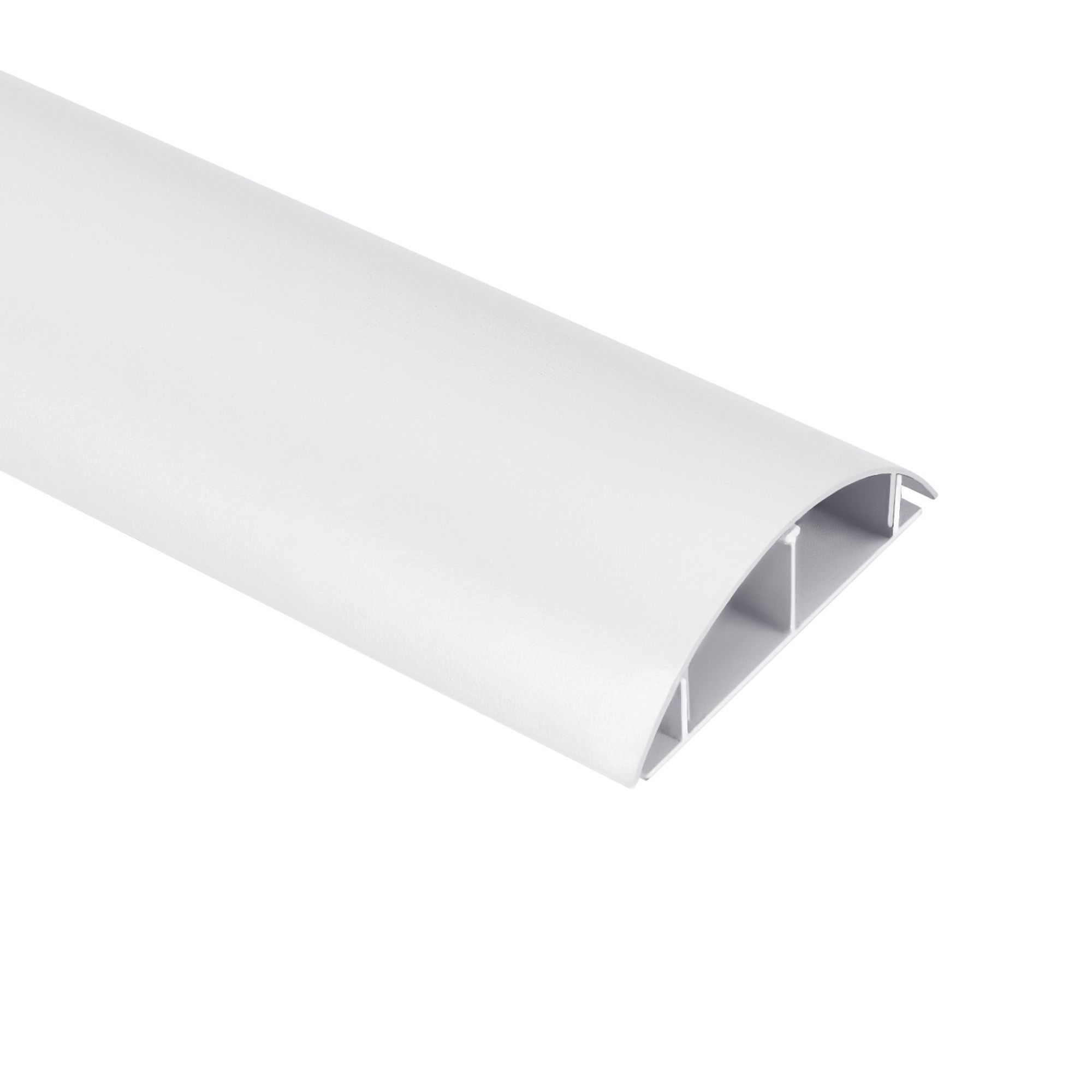 Aluminium-Kabelabdeckleiste 62x20x750mm weiß MC-814 W Maclean