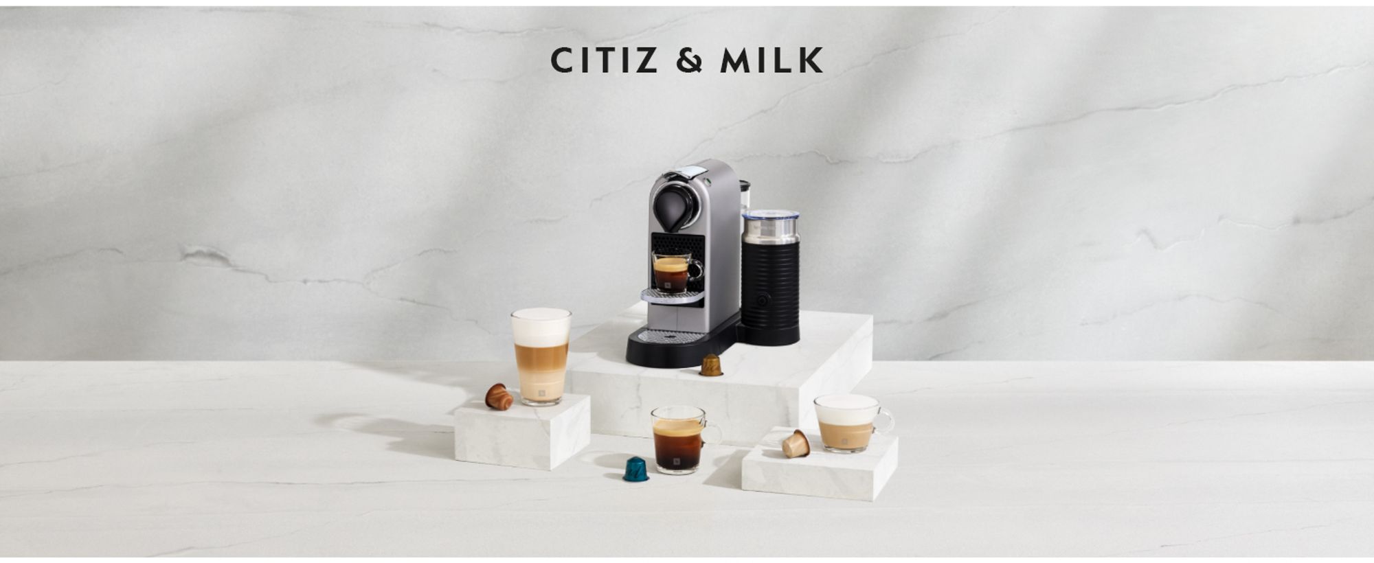 NESPRESSO ORIGINAL | CitiZ&milk | Kaffeekapselmaschine von Krups | Rot