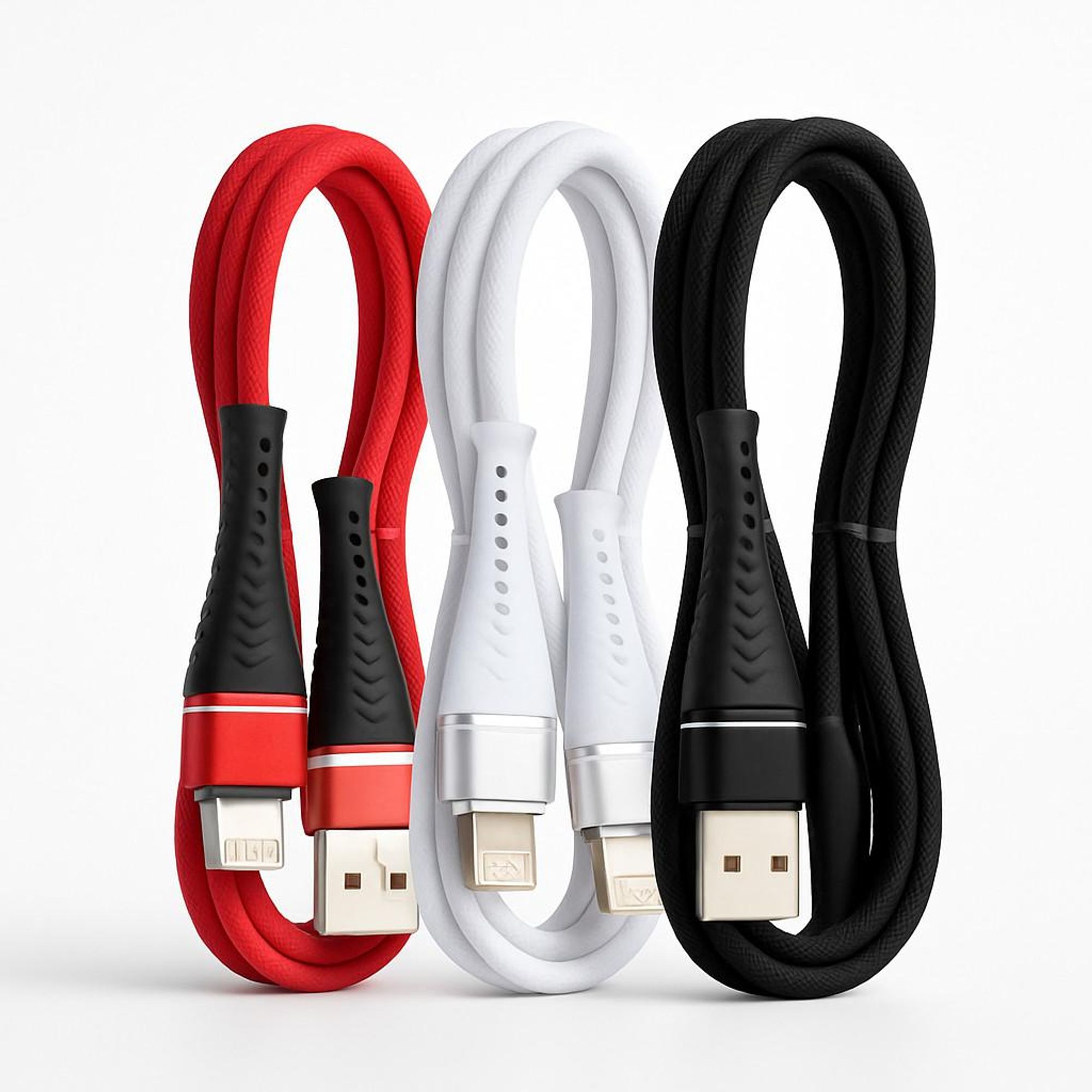 USB-A Ladekabel Datenkabel für Apple geeignet 1m für iPhone 15 14 13 iPad iPod