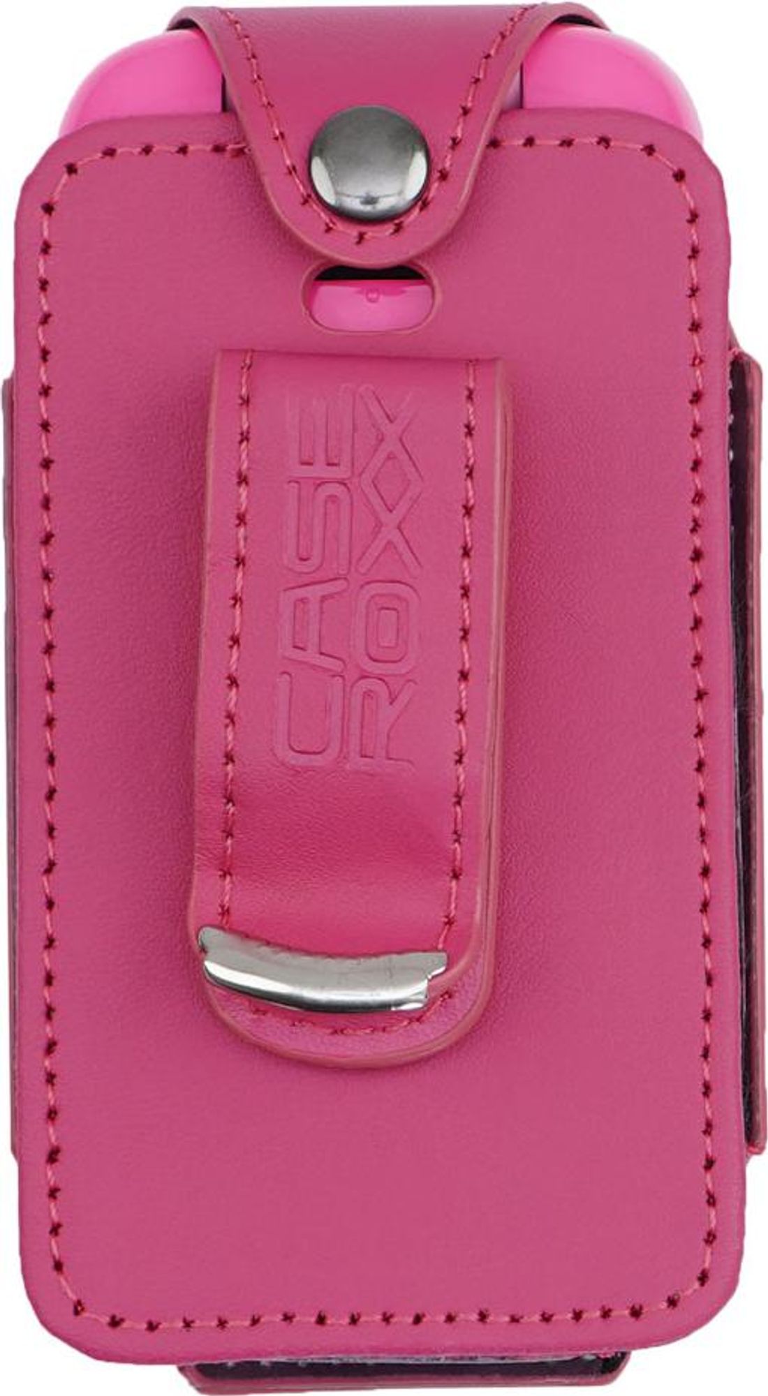 caseroxx Ledertasche mit Gürtelclip kompatibel mit Nokia, HMD 2660 Flip, Barbie Phone aus Echtleder, Tasche mit Gürtelclip und Sichtfenster  Bild 3