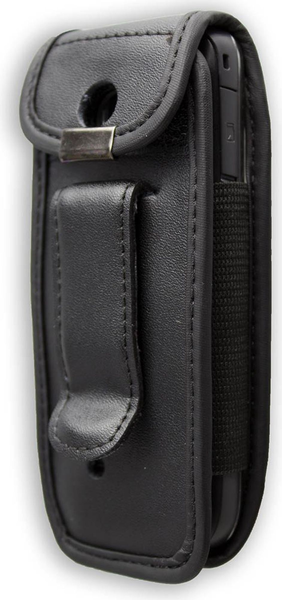 caseroxx Ledertasche mit Gürtelclip kompatibel mit Nokia C2-01 aus Echtleder, Tasche mit Gürtelclip und Sichtfenster  Bild 3