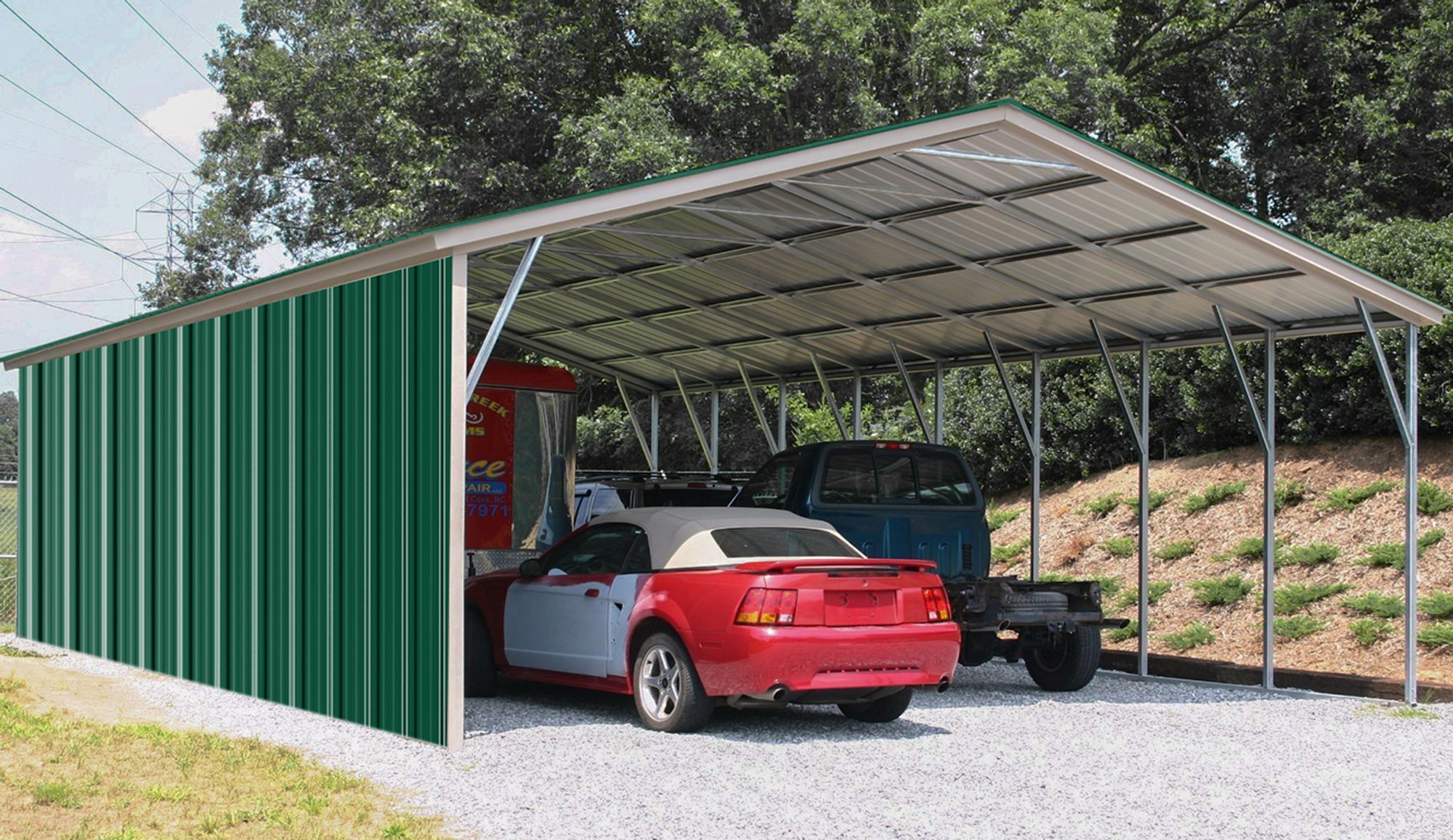 Mondeer 14xTrapezblech 110x46 cm=7 ㎡ Dachblech für Gerätehaus Carport Verzinkt Profilblech Dachblech Wellblech Dachplatten Wandblech Grün