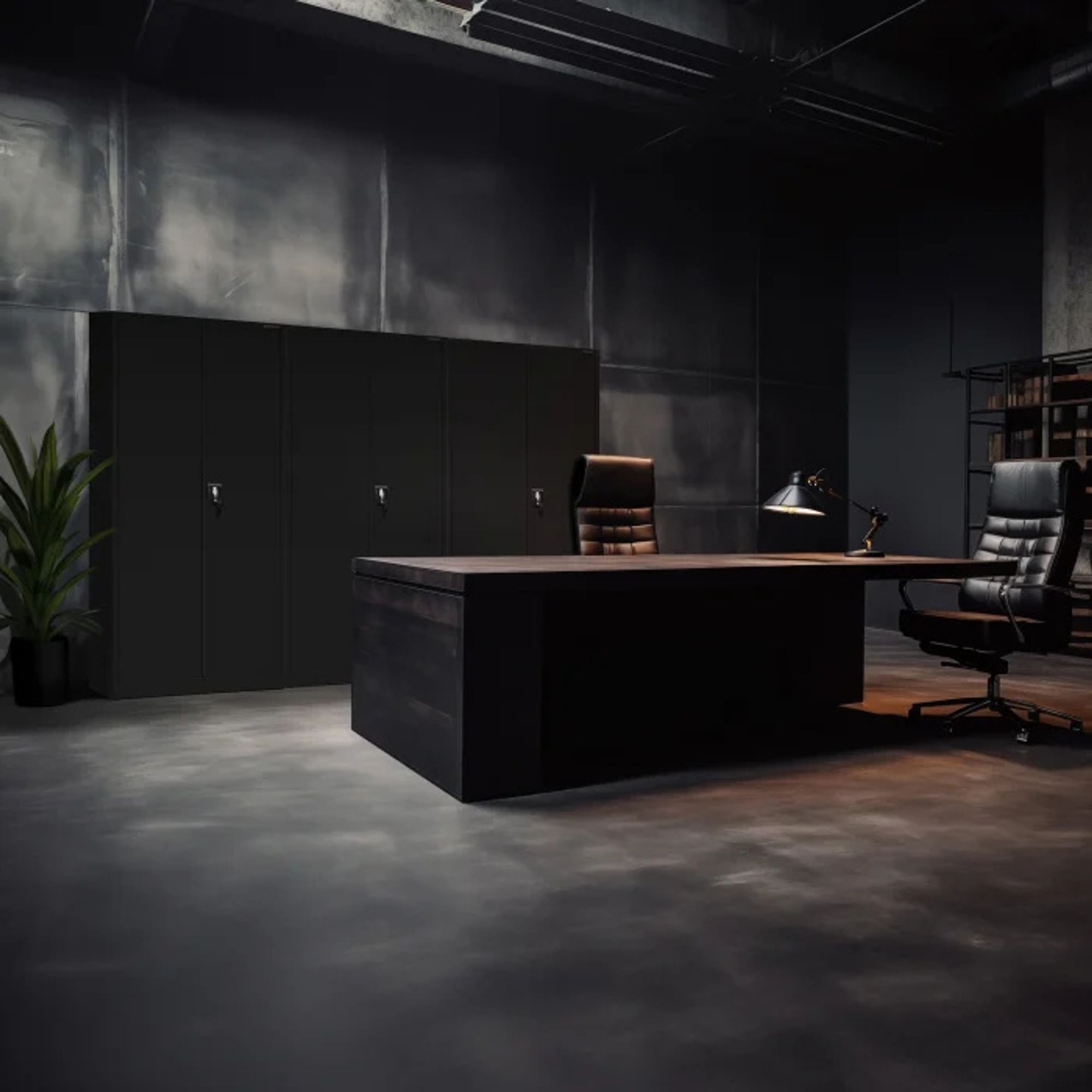 Büroschrank C001 Aktenschrank Lagerschrank Mehrzweckschrank Metallschrank 4 Fachböden Pulverbeschichtung Stahlblech 185 cm x 90 cm x 40 cm, Farbe: Schwarz