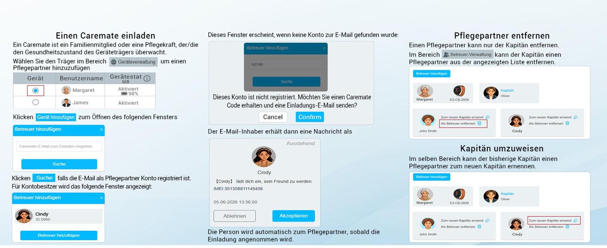 Gesundheitsmonitor Uhr 24/7 Lebenszeichen-Tracker mit Sturzerkennung & SOS-Auslöser - Audar E2