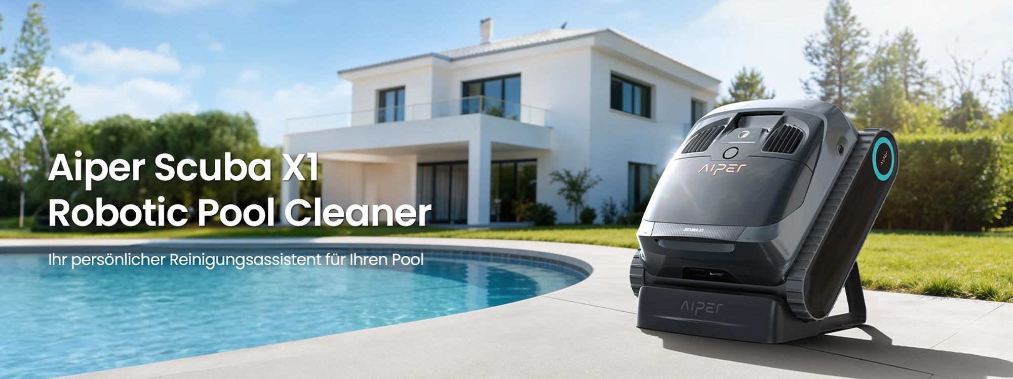The iamgine is showing Aiper Robotic Pool Cleaner