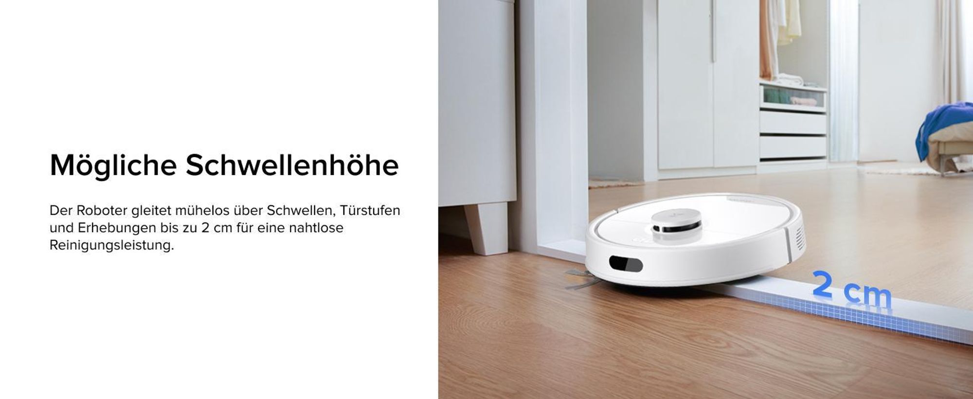 Roborock Q7 BF+ Staubsauger Roboter 8000 Pa(Upgrade von Q7 max+/Q5 Pro+/Q5 Max), Dual Anti-Tangle-System, PreciSense® LiDAR-Navigation, Weiß