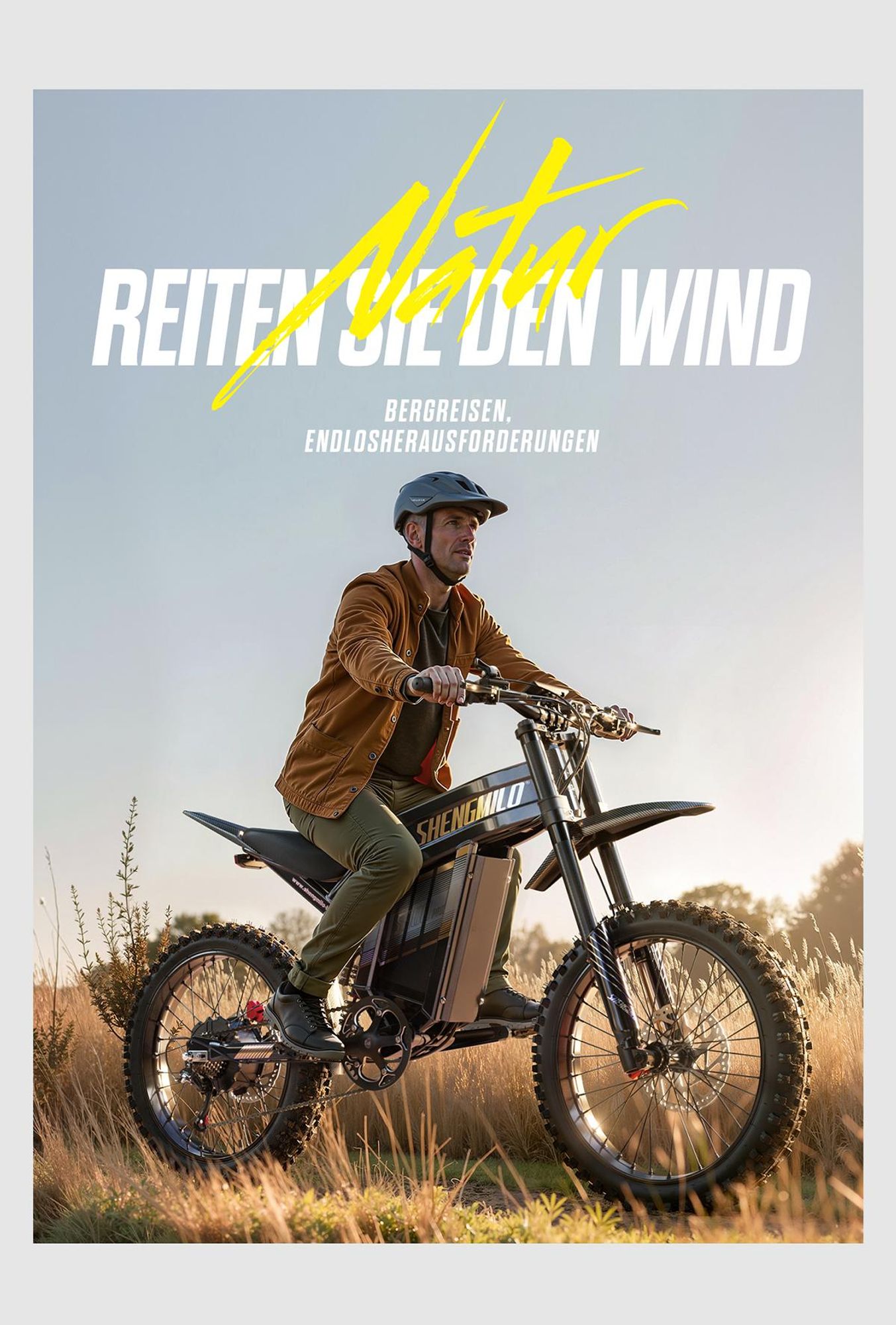 Shengmilo S900 PRO Offroad-E-Motorrad, 3000W, 60V 35Ah, 150 N·m, maximale Steigfähigkeit 45°, 19 Zoll