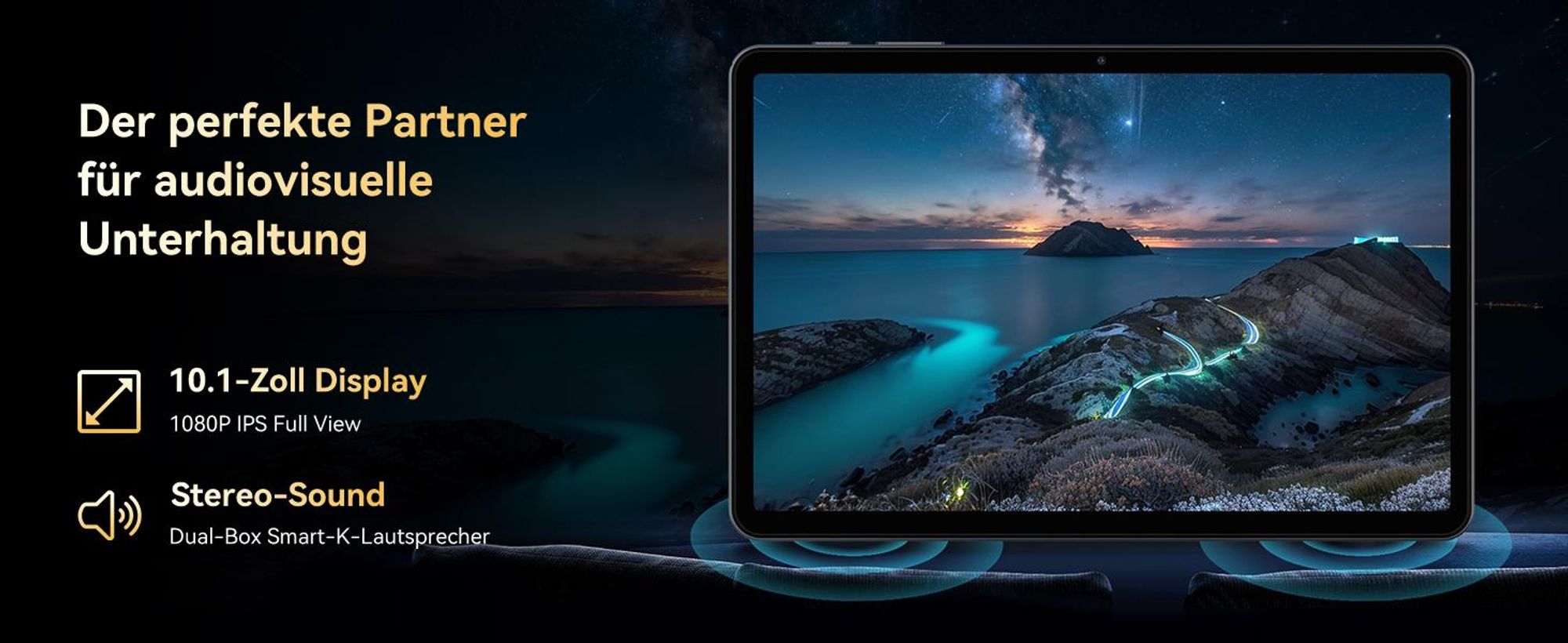 TABWEE T80 Tablet(18GB+128GB) ,10 Zoll,Android16,6000mAh,mit Tastatur Maus Stift Schutzhülle Ständer Schutzfolie, Face ID,BT5.0, 5G WiFi, Gemini AI