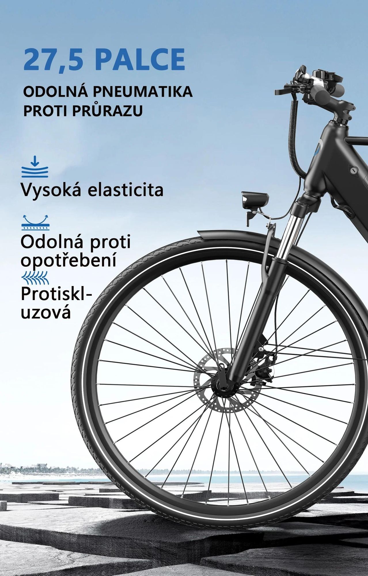 Elektrokolo Duotts C29 Lite - Motor 250W Baterie 36V13AH Pneumatiky 27.5" Kotoučové Brzdy - Modrá Černá