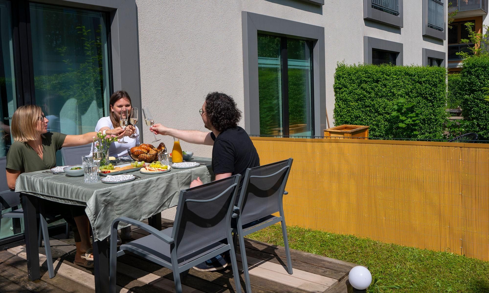 Sichtschutzmatte Balkon LOP 150x300cm bambus Blickdicht Zaun Terrasse paramondo