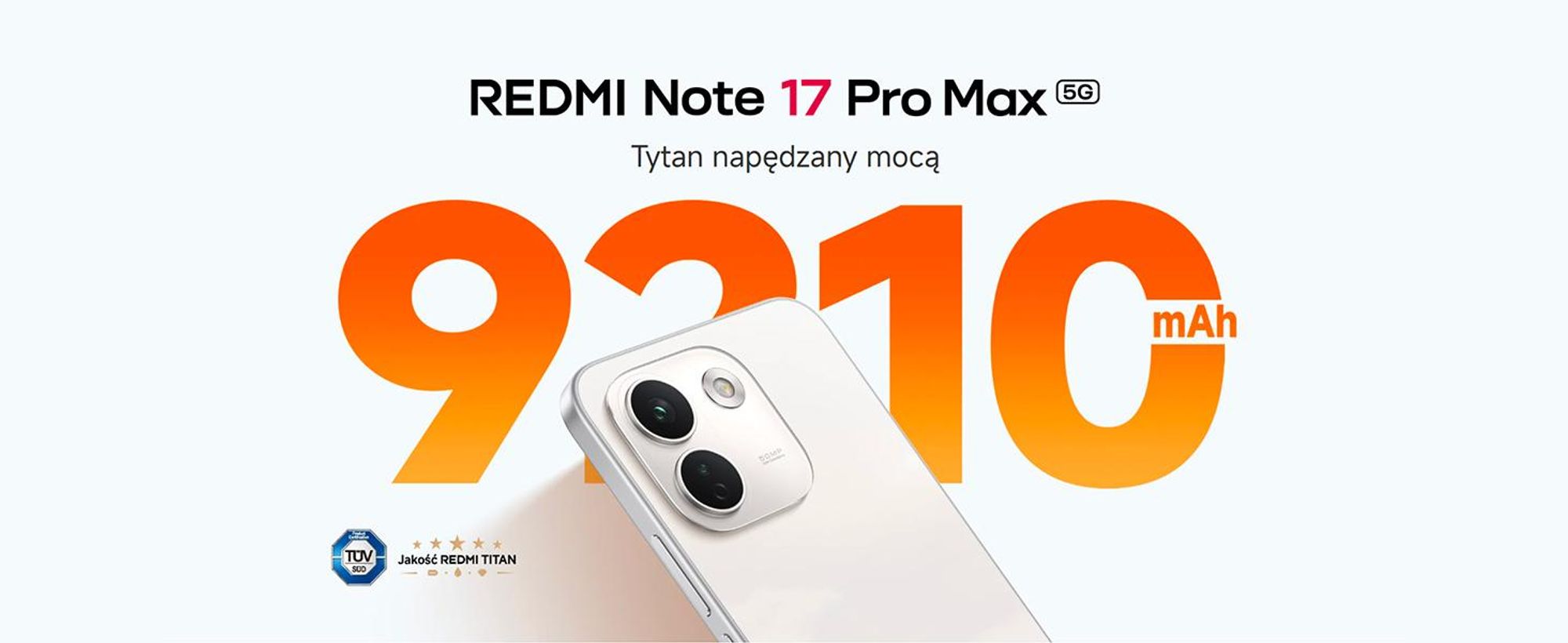 Xiaomi Redmi Note 17 Pro Max 5G Smartfon 12+256 GB Fioletowy 6,83" 9210 mAh