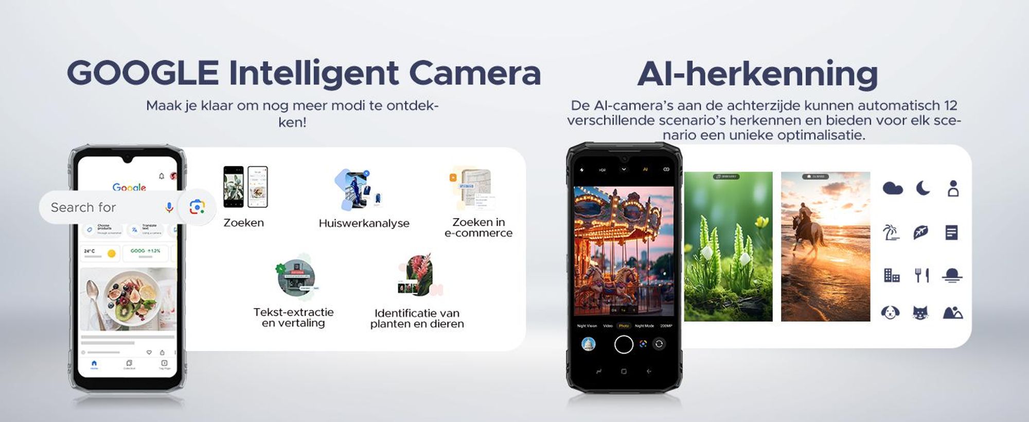 DOOGEE Blade10 Ultra Energy: Robuuste outdoor smartphone, Android 16, IP68/IP69K, 6,56" scherm met 90Hz, 6150mAh batterij, 36+128GB opslag, 64MP camera, NFC, vingerafdruksensor, zonder abonnement