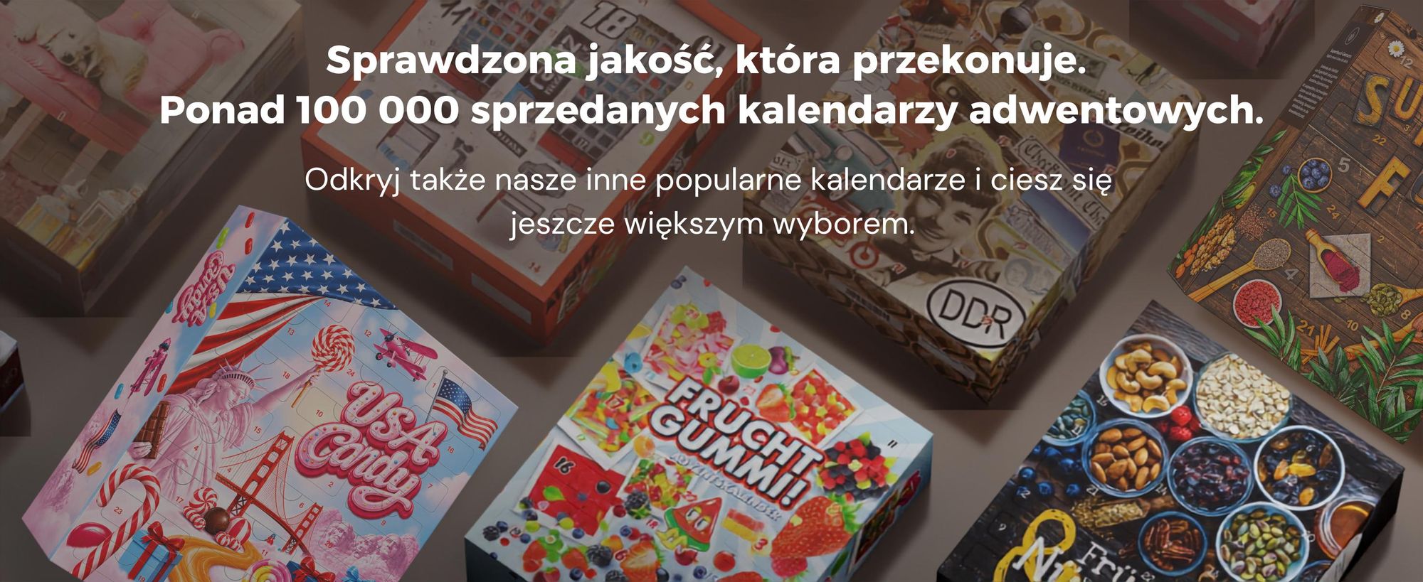 BOXILAND® superfood kalendarz adwentowy 2026, bio, 24 rodzaje, acai chia