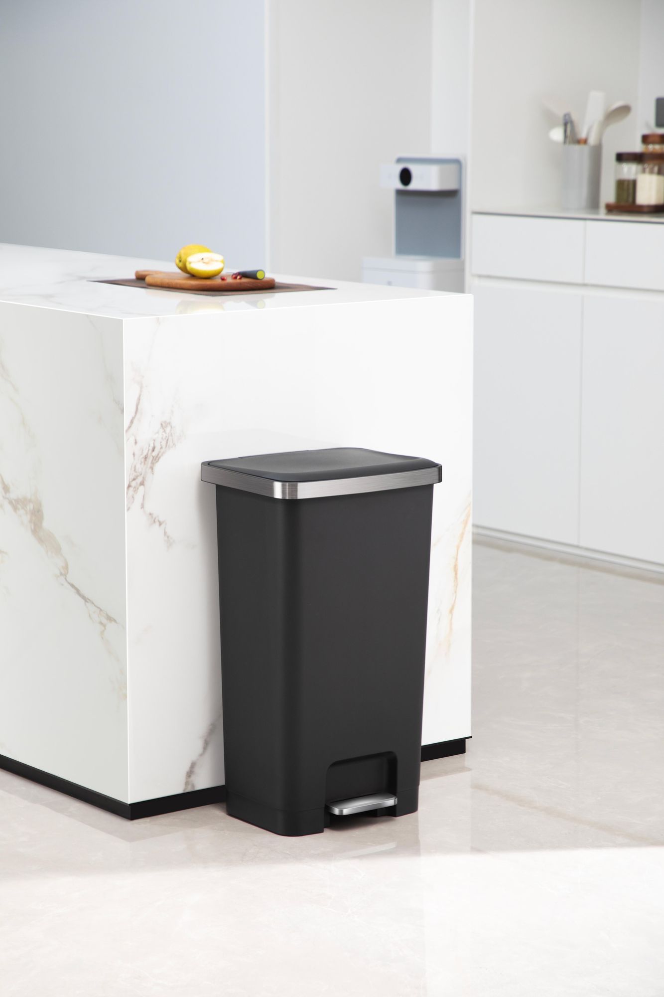 EKO - Hana 2 Treteimer 45 Liter - Plastic - Schwarz