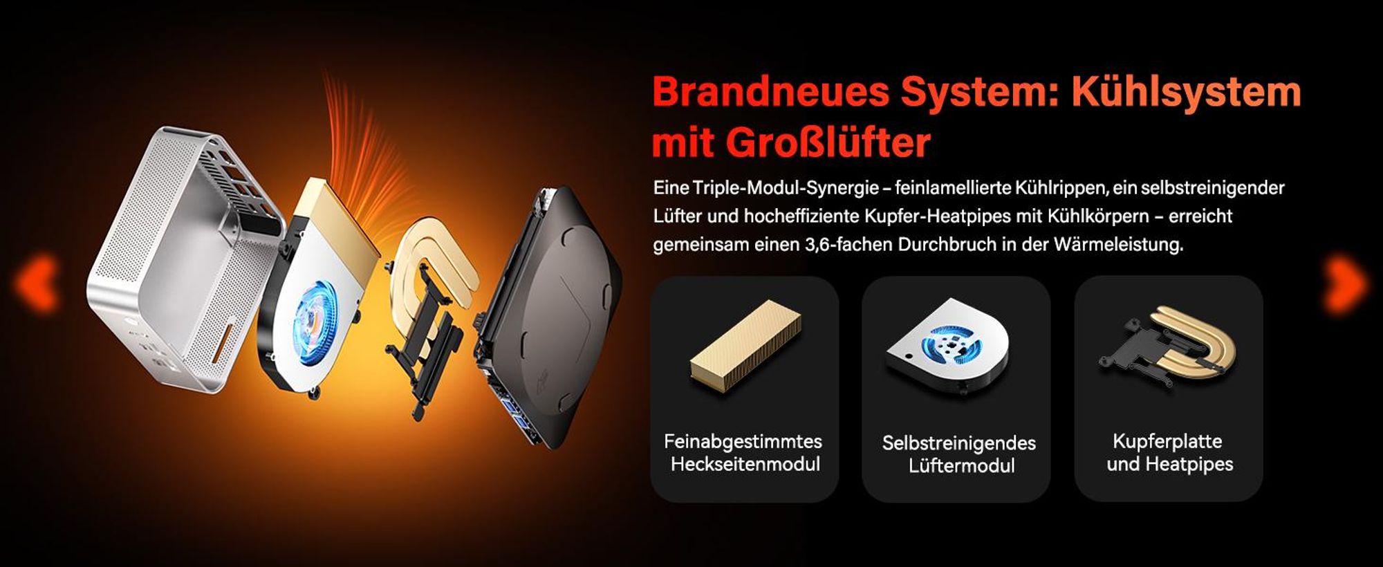 GEEKOM A7 Mini PC, AMD Ryzen 7 7730U, 32GB RAM, 500GB SSD, bis 64GB+4TB, vorinstalliertes System, Dual 2,5G LAN, Wi-Fi 6E, BT 5.4, 4 Modi, SD-Slot, 8K