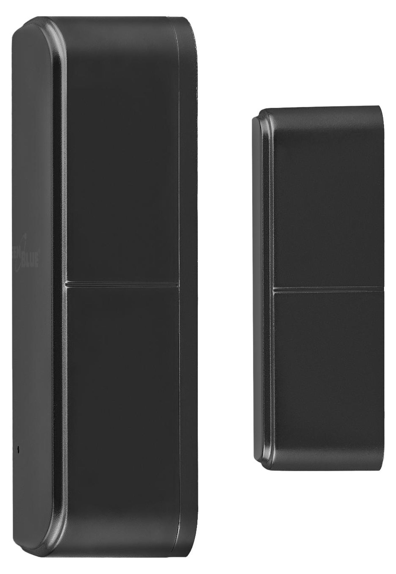2x Drahtloser Reed-Schalter / WLAN-Öffnungssensor von GreenBlue, Android/iOS für Türen / Fenster, 3,0 V DC LR03x2 GB479 B + 4x AAA-Alkalibatterie