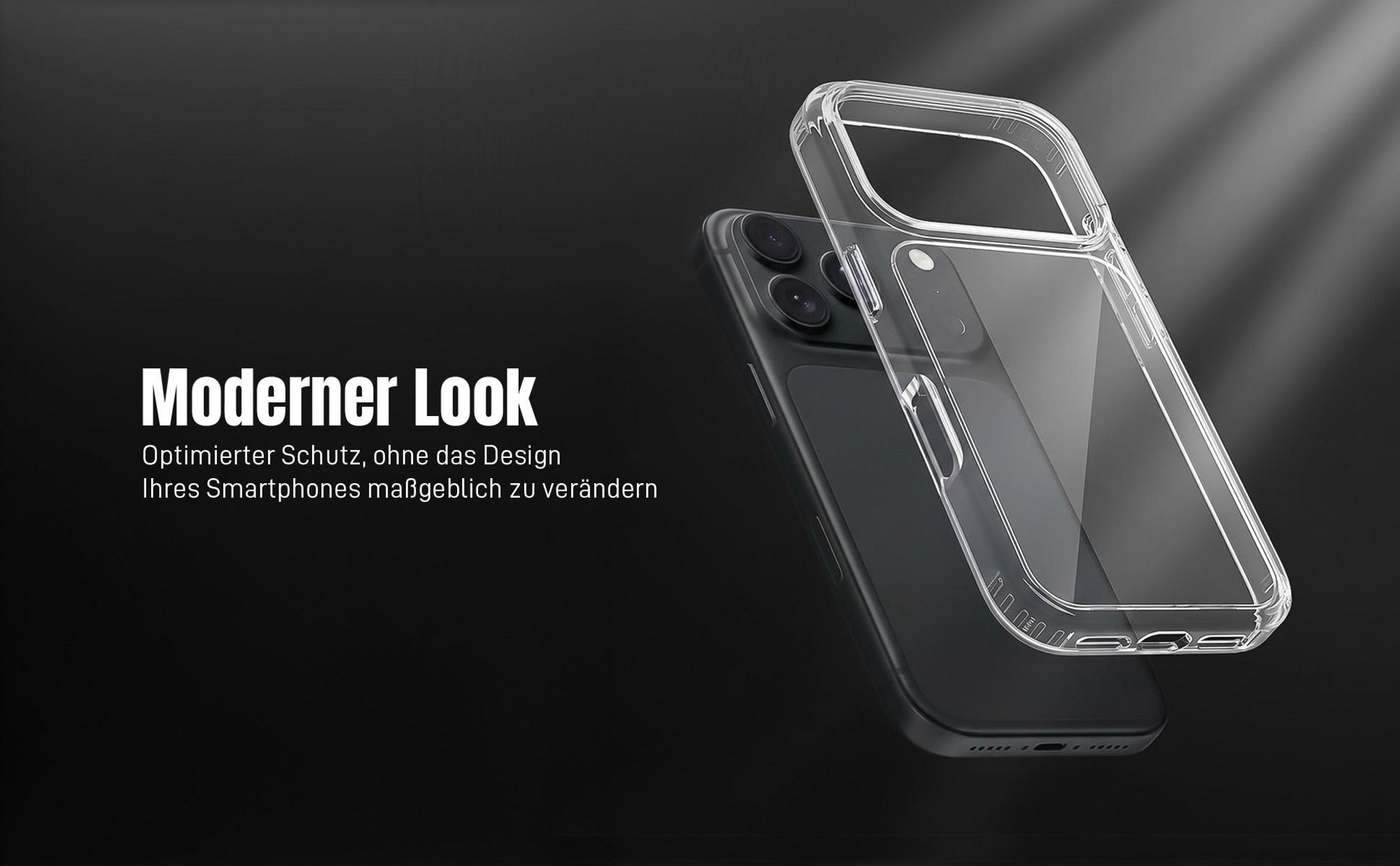 Schutzhülle in Transparent für Apple iPhone 18 Pro mit modernem Look