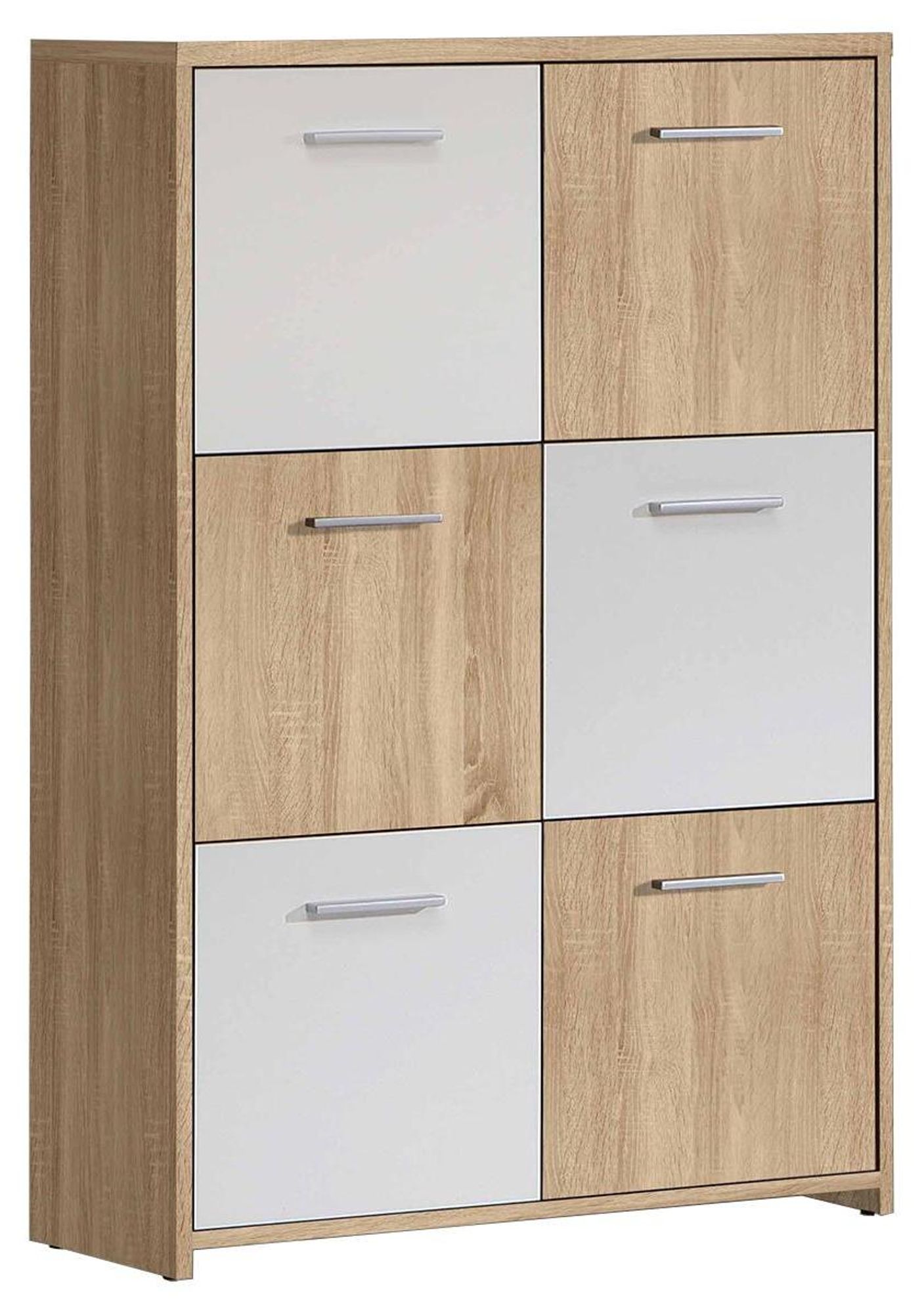 Kommode "Odessa III" – moderne Kommode mit 6 Türen und 4 Böden