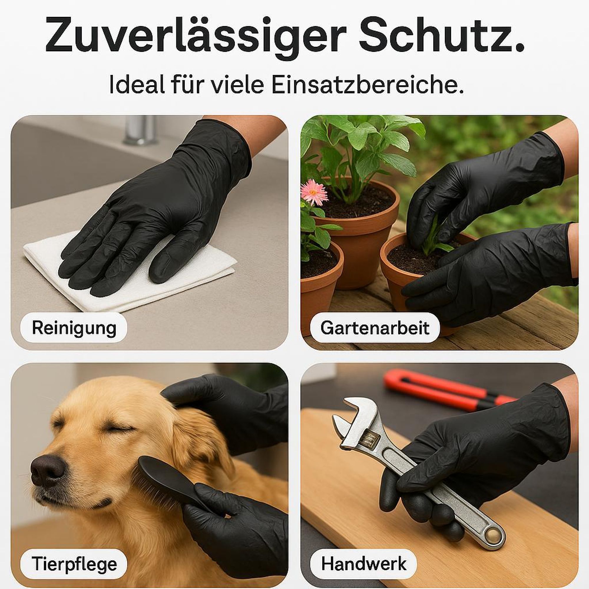 5000x TPE Einweghandschuhe XL Schwarz | Professionelle Einmalhandschuhe | Puderfrei & Latexfrei | Für Gastronomie, Friseur, Kosmetik, Pflege & Küche