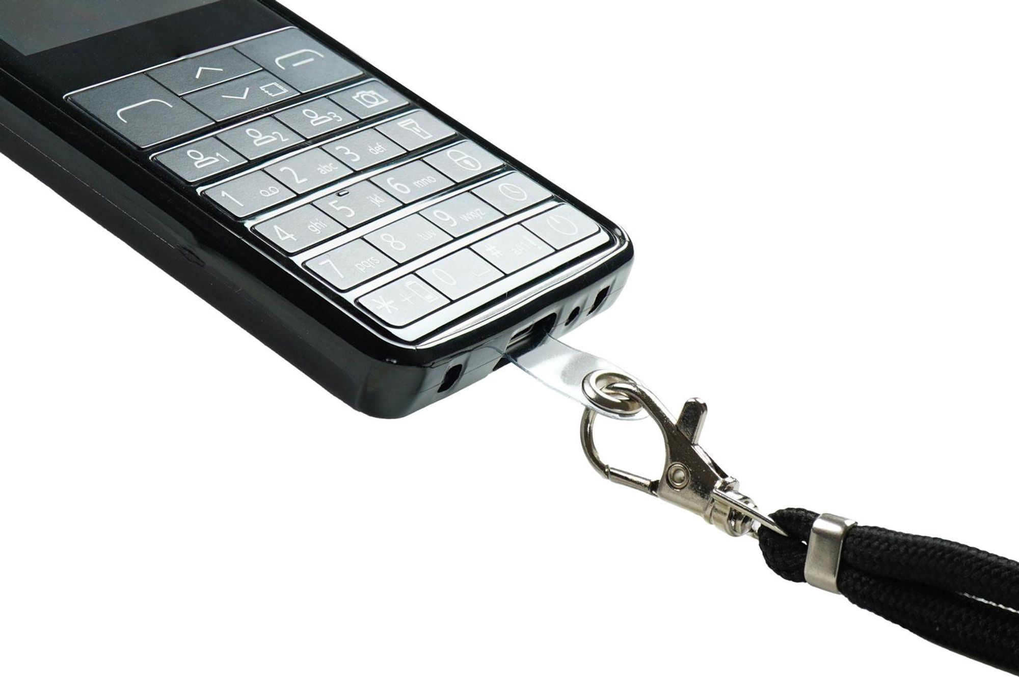 caseroxx TPU-Hülle kompatibel mit Emporia Pure-LTE, mit Band zum Umhängen in schwarz aus TPU Bild 2