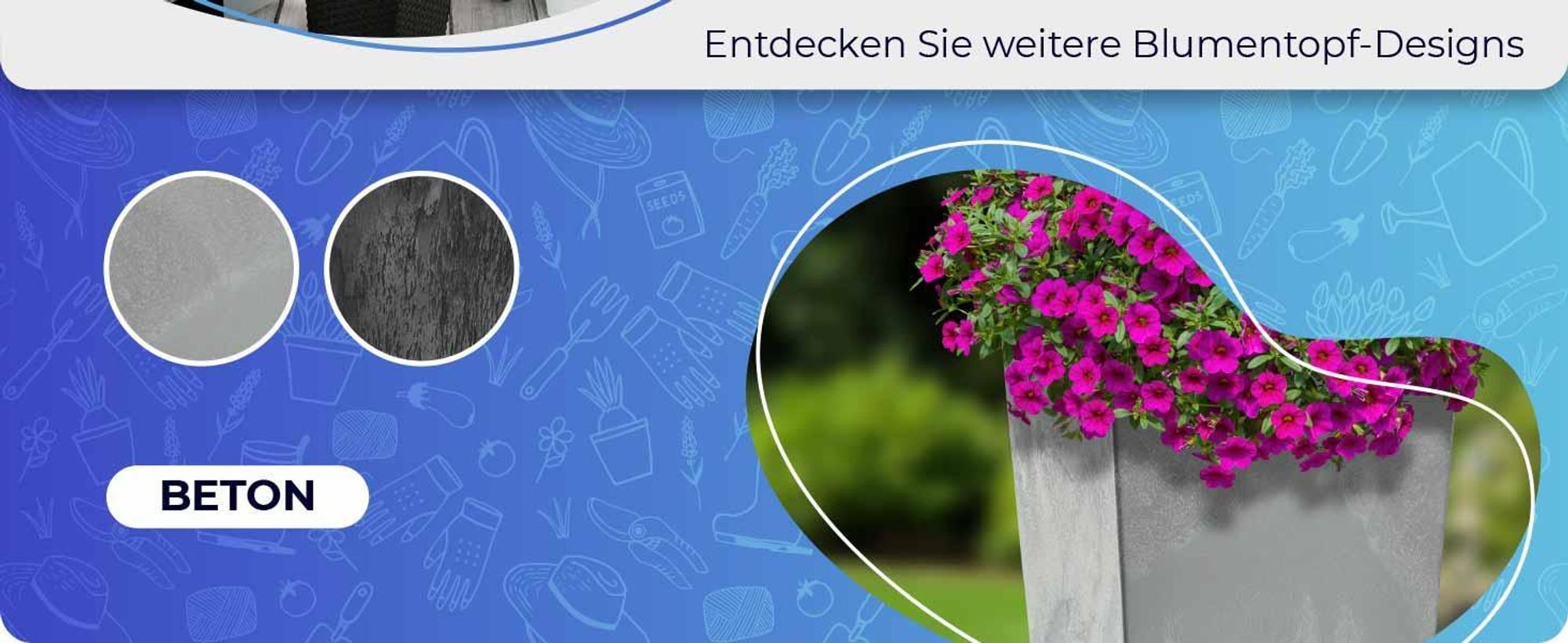 KADAX Blumentopf Set, Blumenkübel aus Kunststoff "Tuluza", Innen- und Außenbereich, Creme, 3er Set
