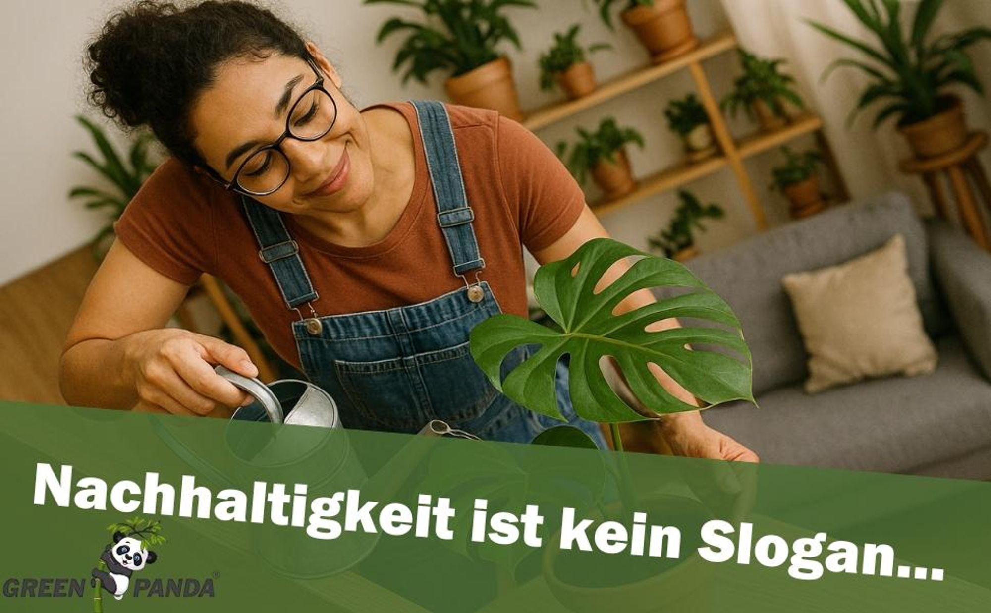 GreenPanda Monstera Dünger & Philodendron Dünger - 1L Blatt-Boost Dünger für Monstera - Flüssigdünger für Zimmer - & Balkonpflanzen