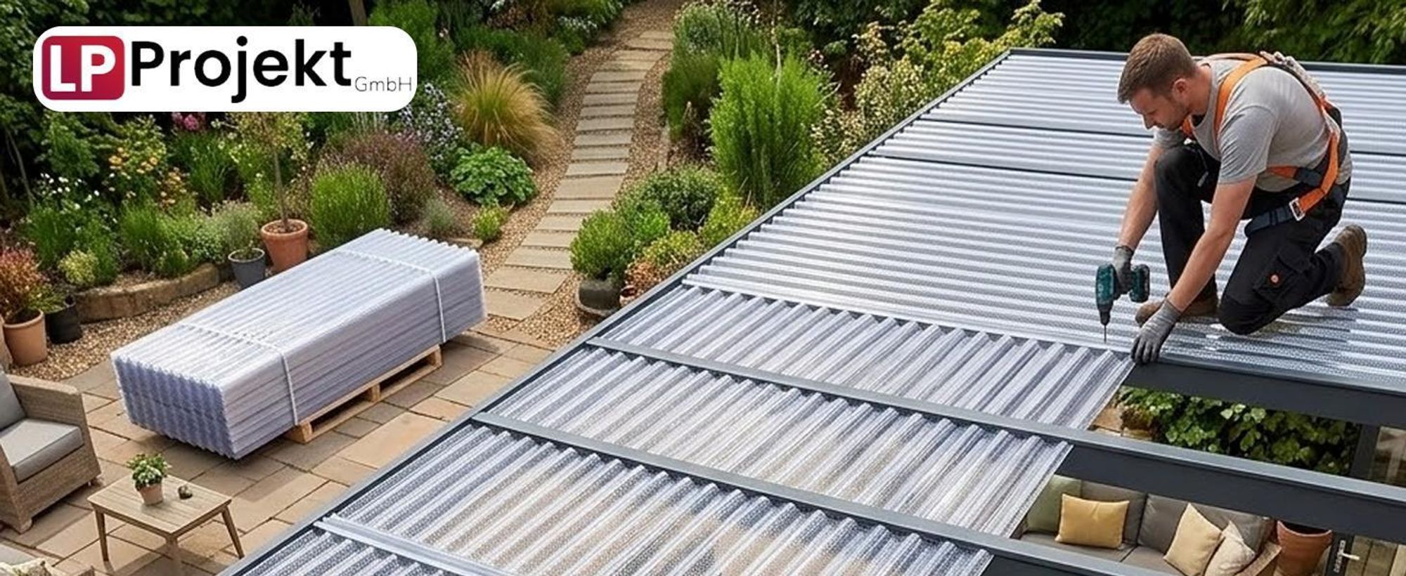 LP Projekt Wellplatten Wabenstruktur, Polycarbonat (PC), Wabenstruktur, transparent, 2,6 mm Stärke, Wellenform 76/18, 104,5 x 250 cm, 5er-Set