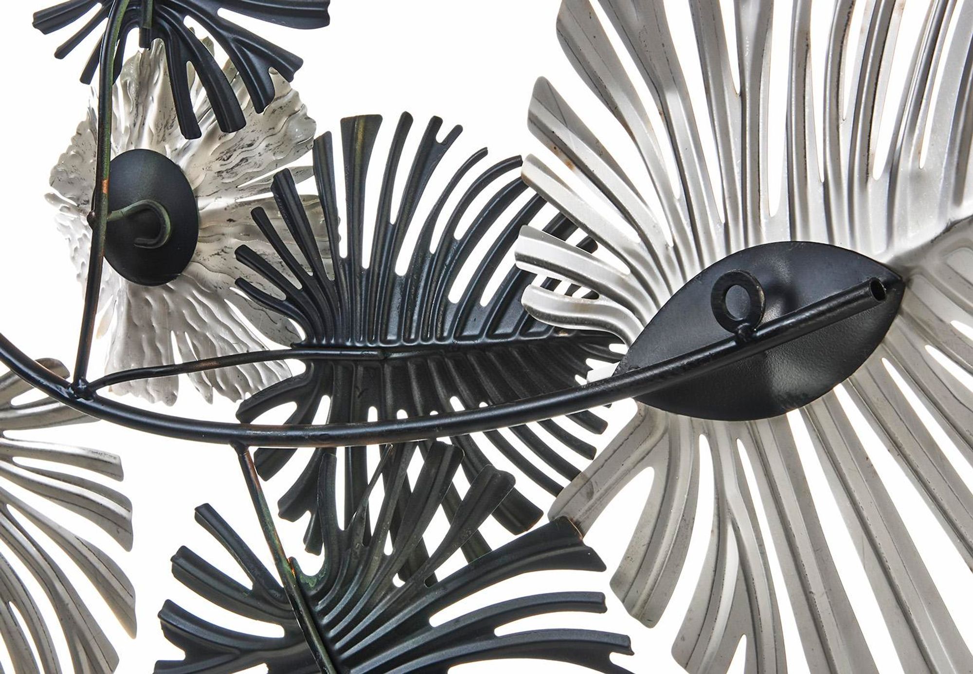 Kobolo Metallbild 3D - VERDURE - aus Metall in gold und grün | Wanddekoration Wandbilder Wanddeko für Wohnzimmer Wohndekoration Deko Bild Kunstdruck