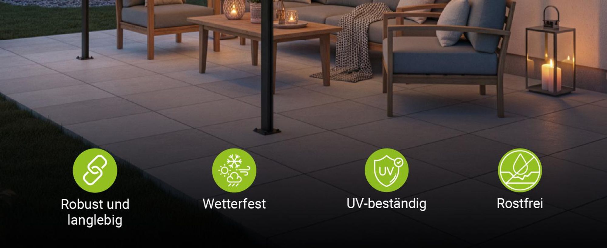 Juskys Terrassenüberdachung Borneo 4x3 m – Aluminium Terrassendach mit Doppelstegplatten Sonnenschutz Wandmontage Überdachung für Terrassen Anthrazit